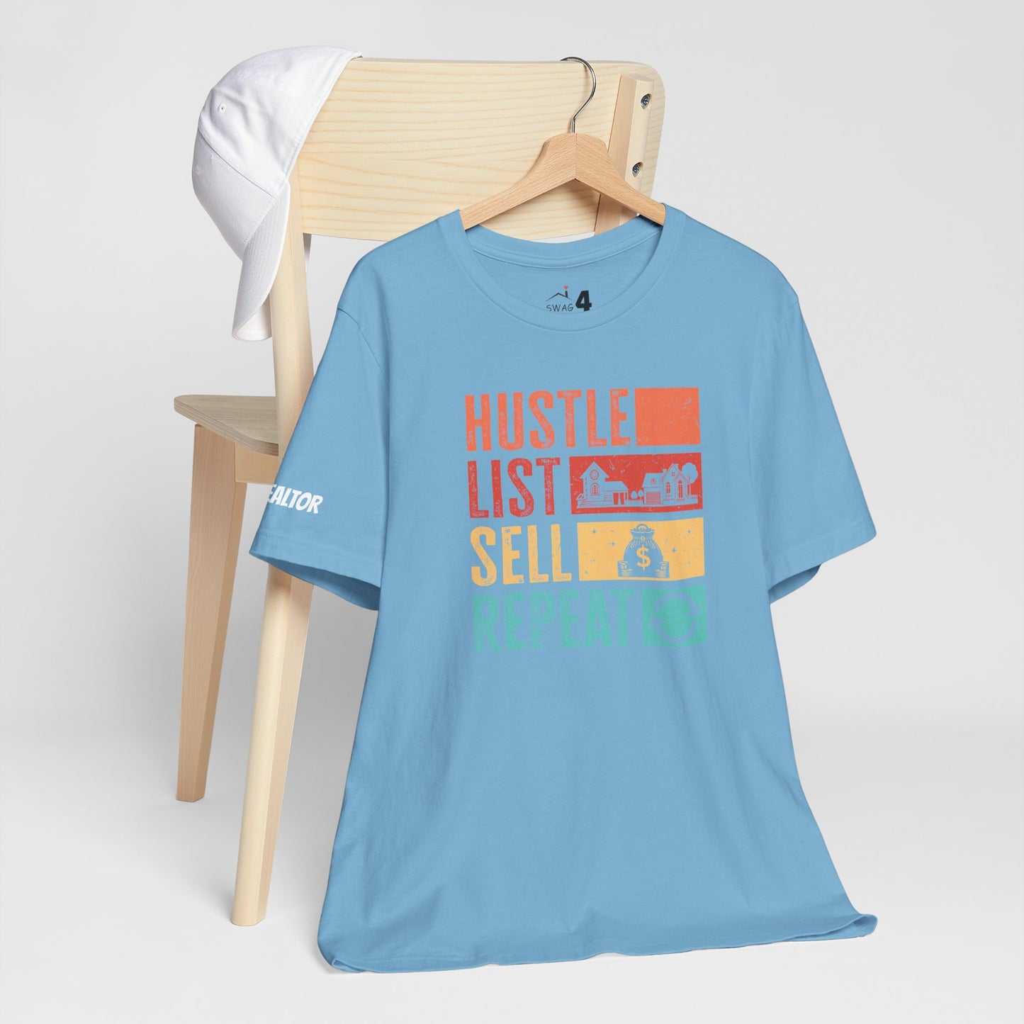 π‘ Hustle. List. Sell. Repeat. β The Official Realtor Mantra Tee! π‘