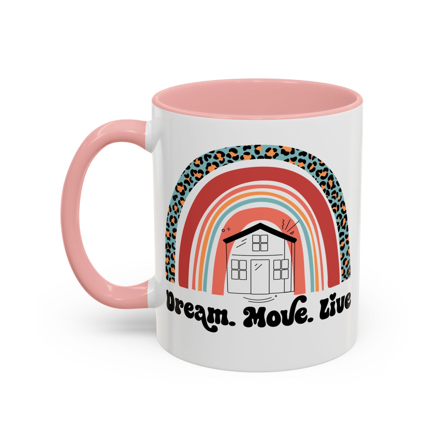 Dream Move Live Realtor Accent Coffee Mug (11, 15oz)