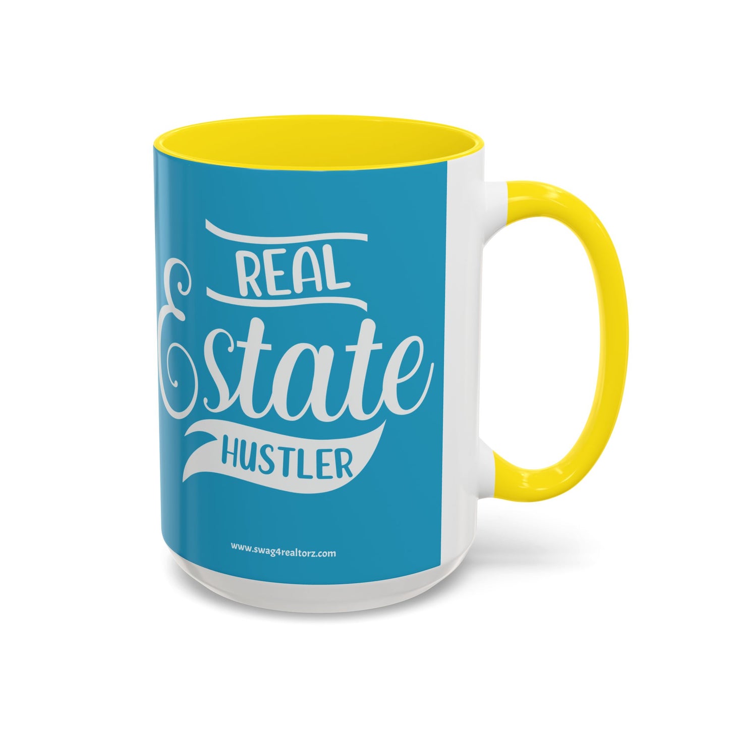 Real Estate Hustler Realtor Accent Coffee Mug (11, 15oz)