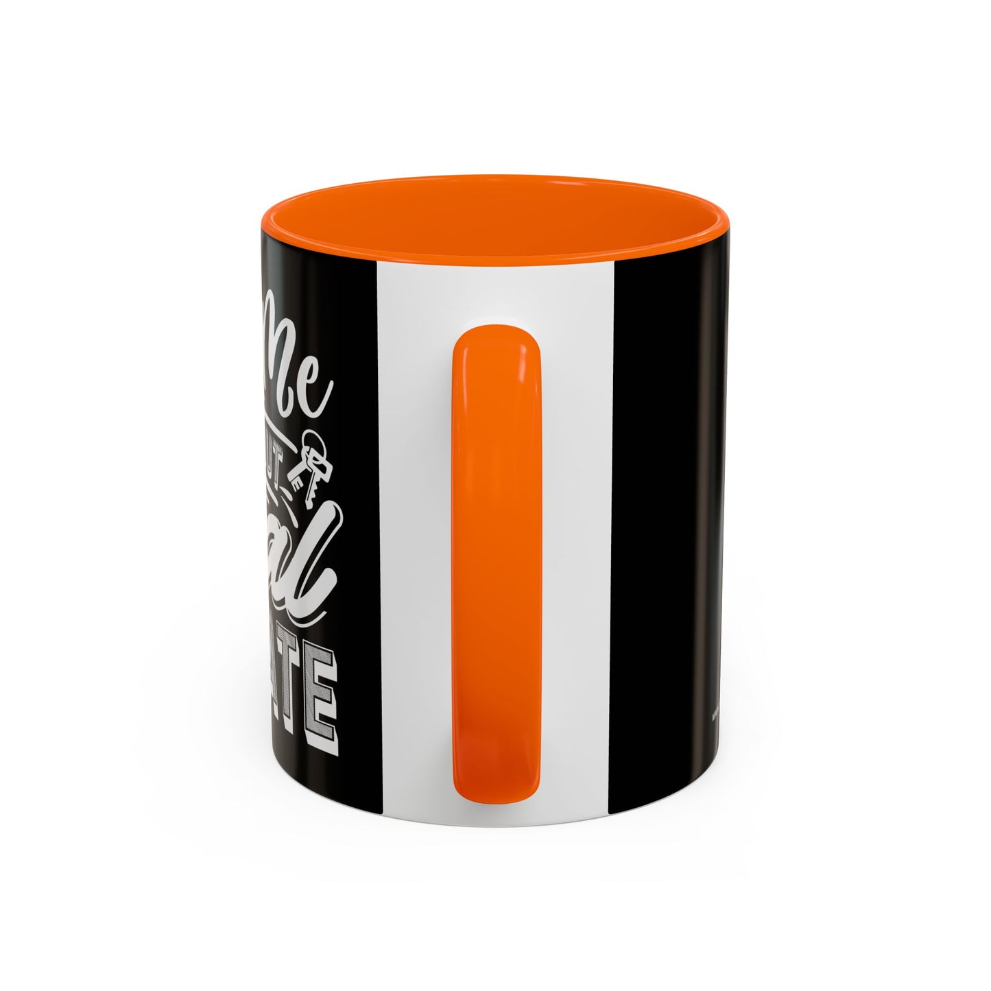 Ask Me About Real Estate Realtor Accent Coffee Mug (11, 15oz)