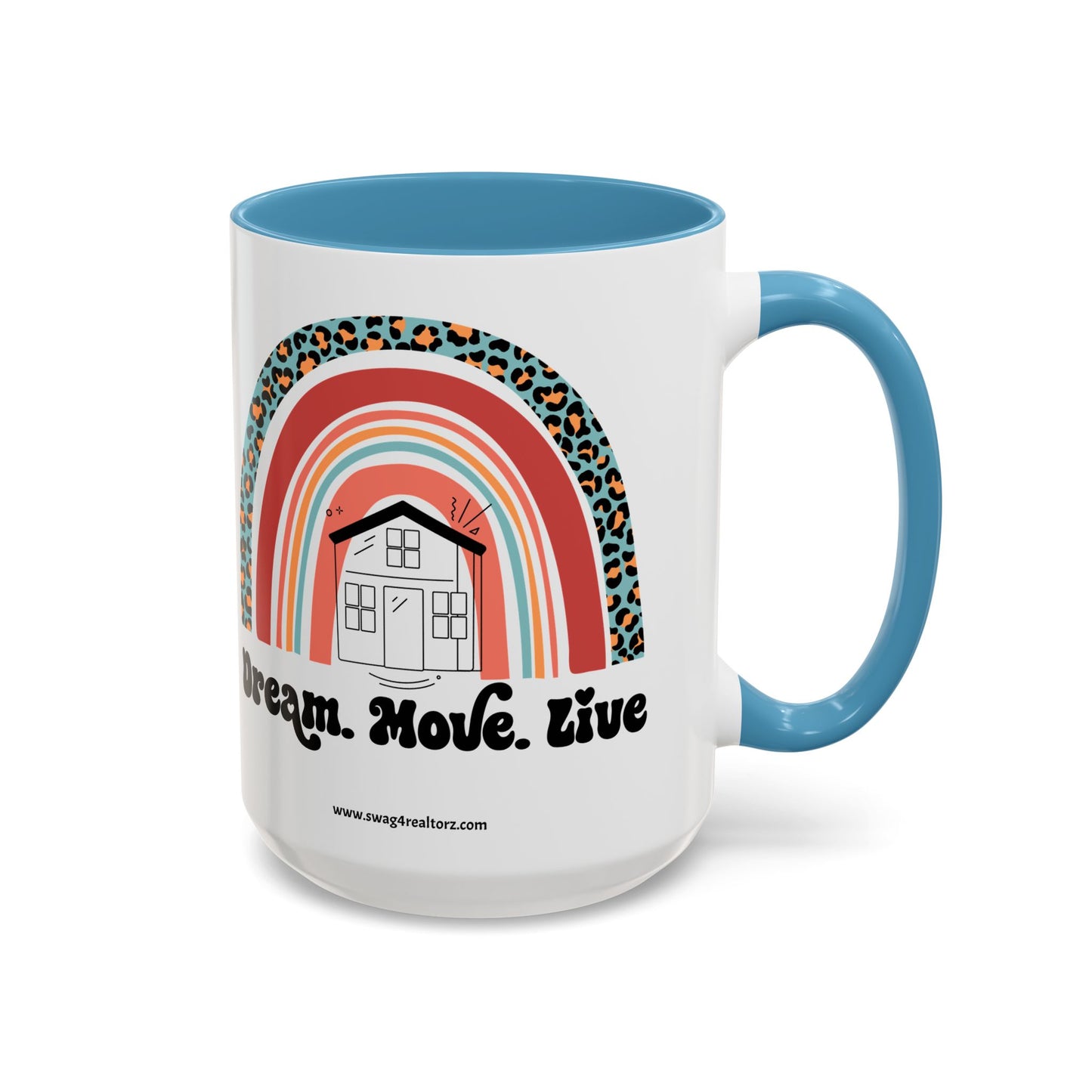 Dream Move Live Realtor Accent Coffee Mug (11, 15oz)