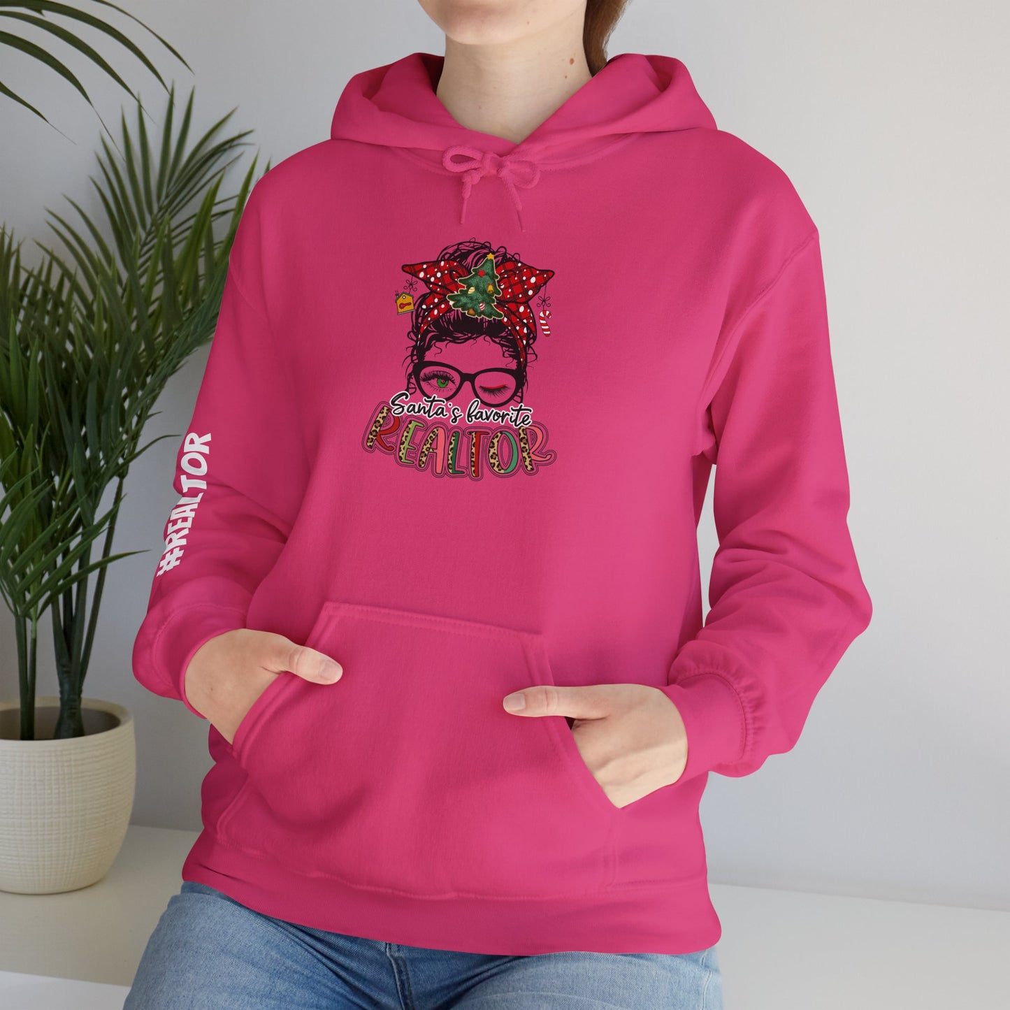 🎀 Santa’s Favorite Realtor Hoodie – Sleighin’ Homes in Style!