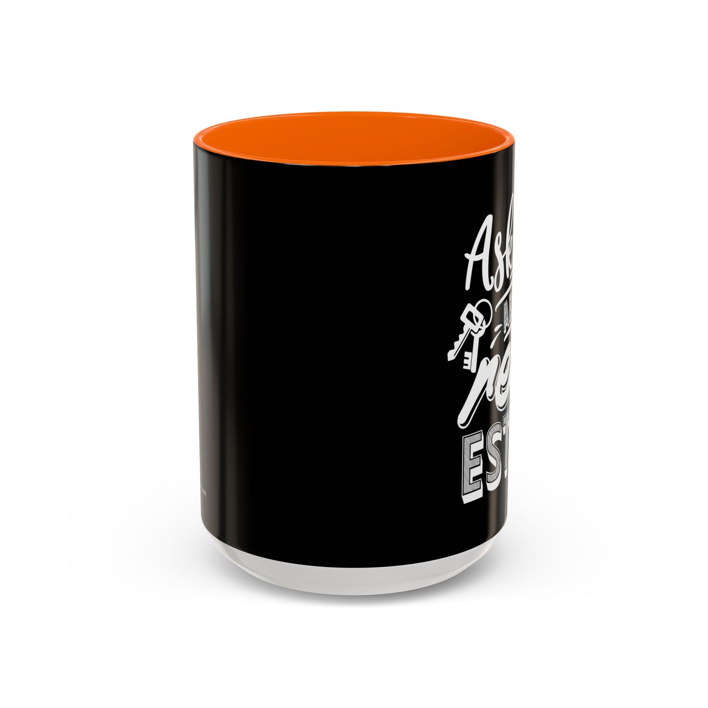 Ask Me About Real Estate Realtor Accent Coffee Mug (11, 15oz)