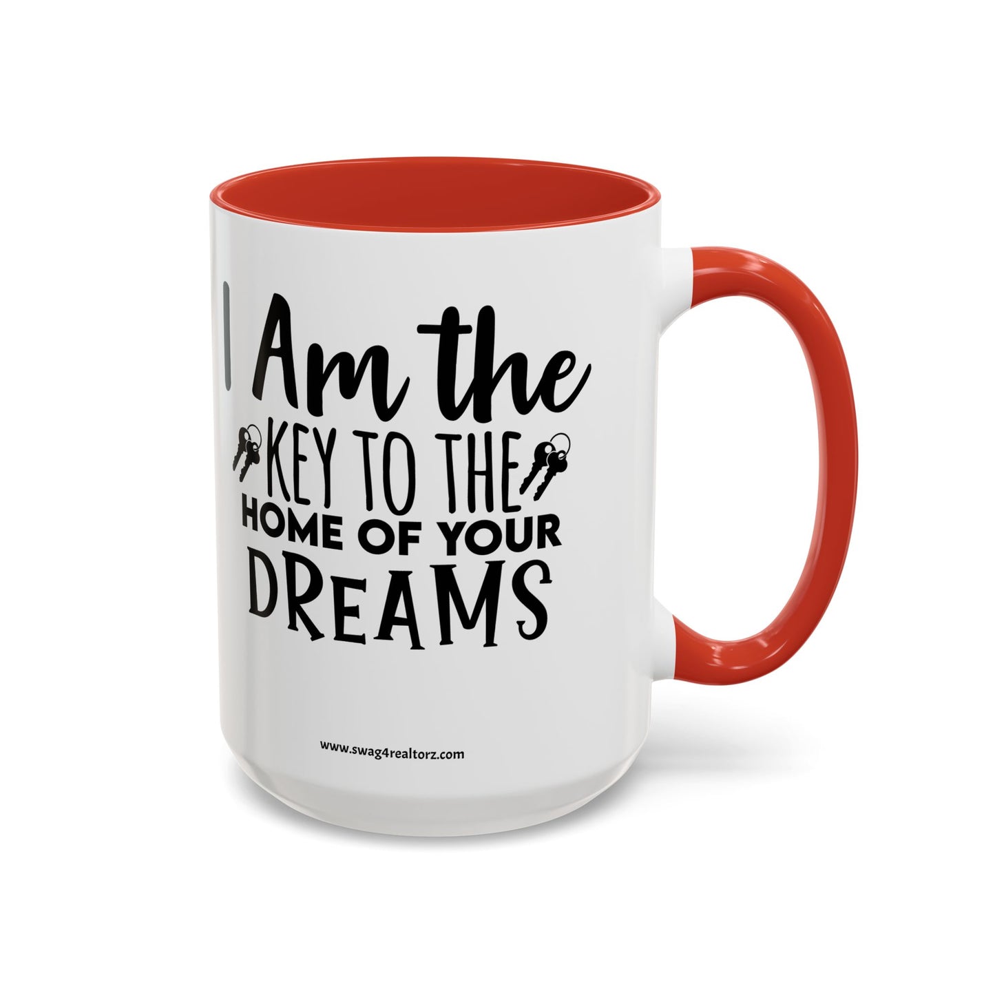 I Am The Key Realtor Accent Coffee Mug (11, 15oz)