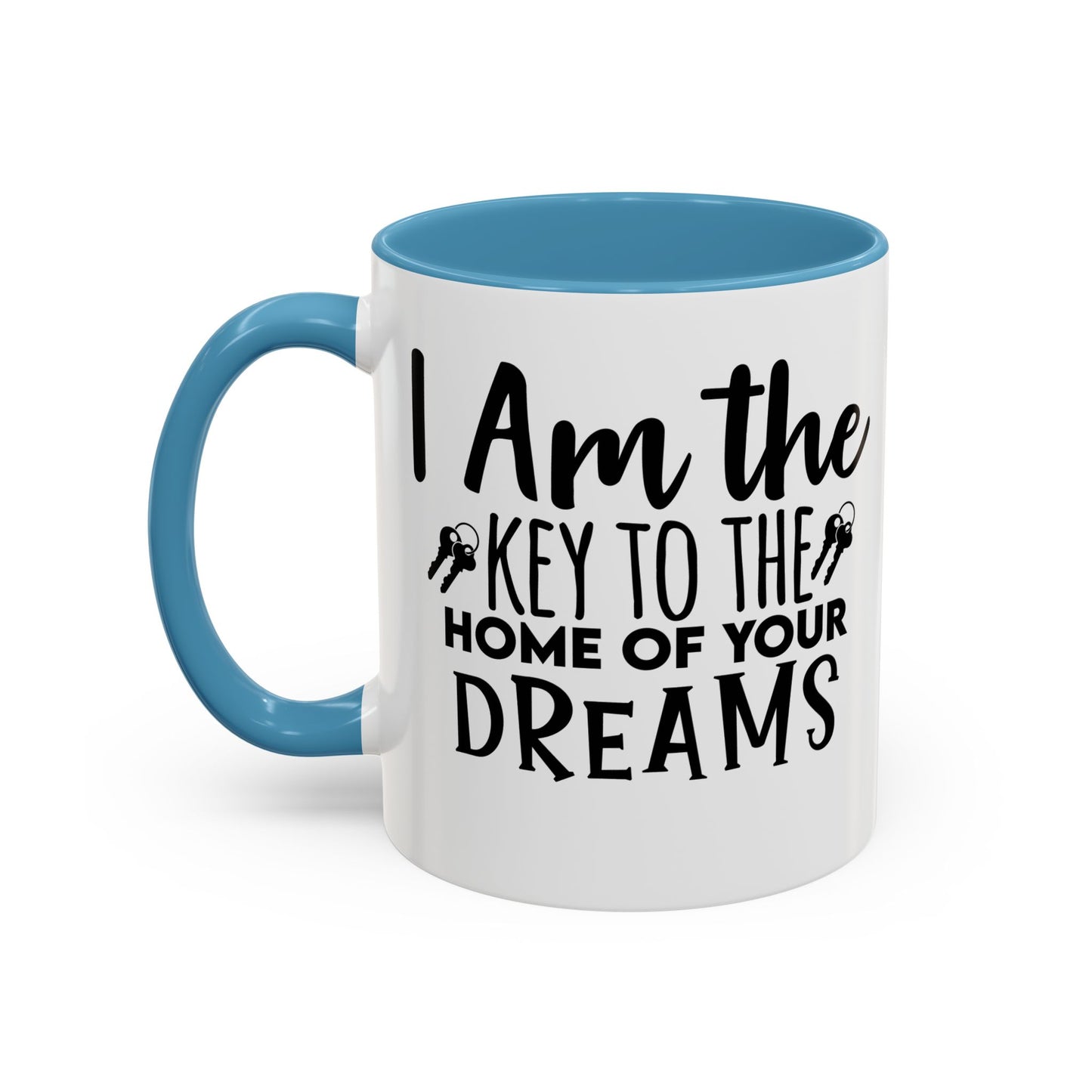 I Am The Key Realtor Accent Coffee Mug (11, 15oz)