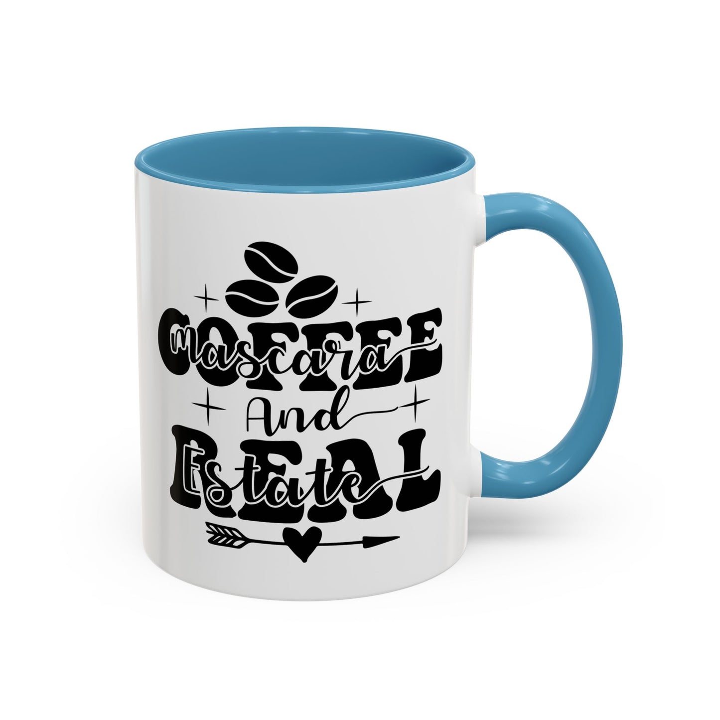 Coffee Mascara And Real Estate Realtor Accent Coffee Mug (11, 15oz)