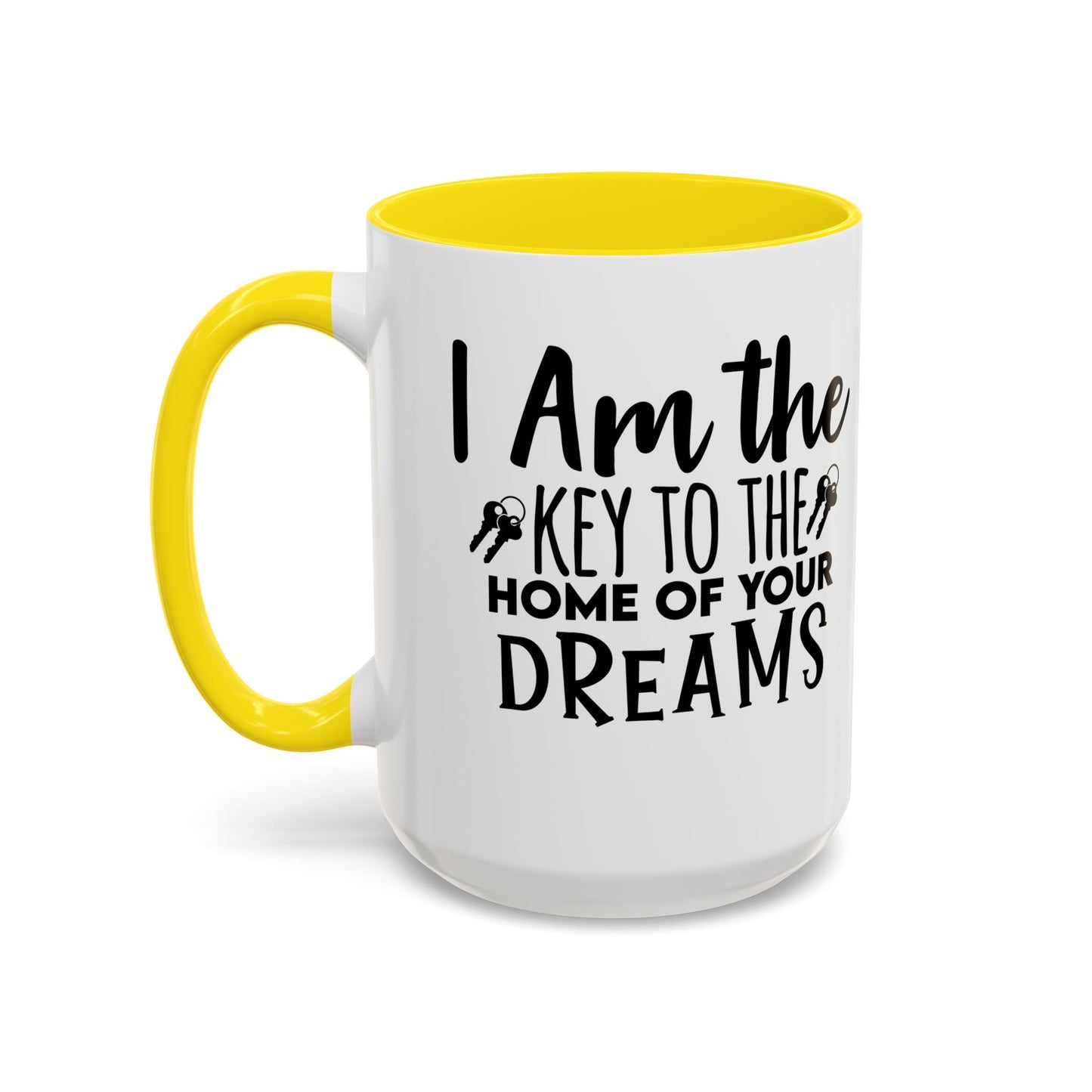 I Am The Key Realtor Accent Coffee Mug (11, 15oz)
