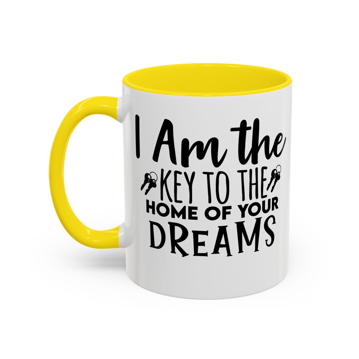 I Am The Key Realtor Accent Coffee Mug (11, 15oz)