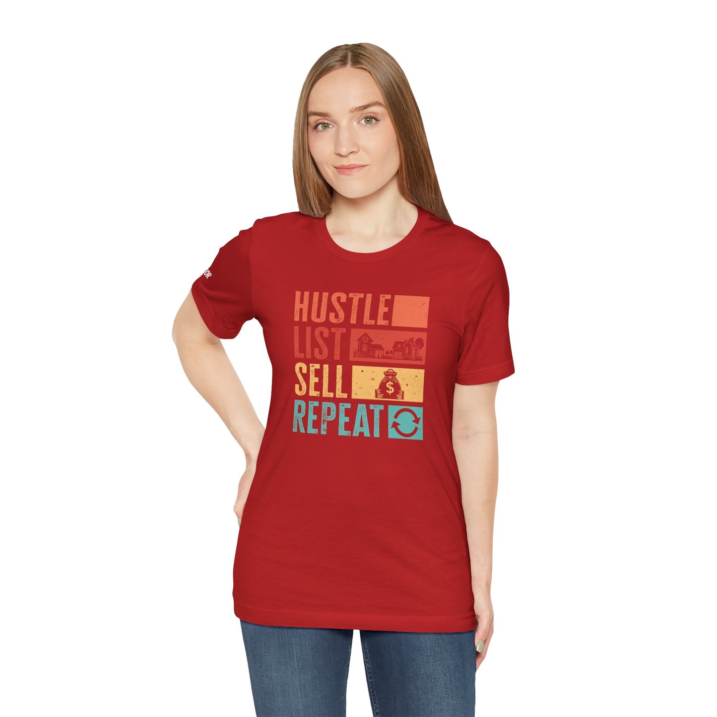 π‘ Hustle. List. Sell. Repeat. β The Official Realtor Mantra Tee! π‘