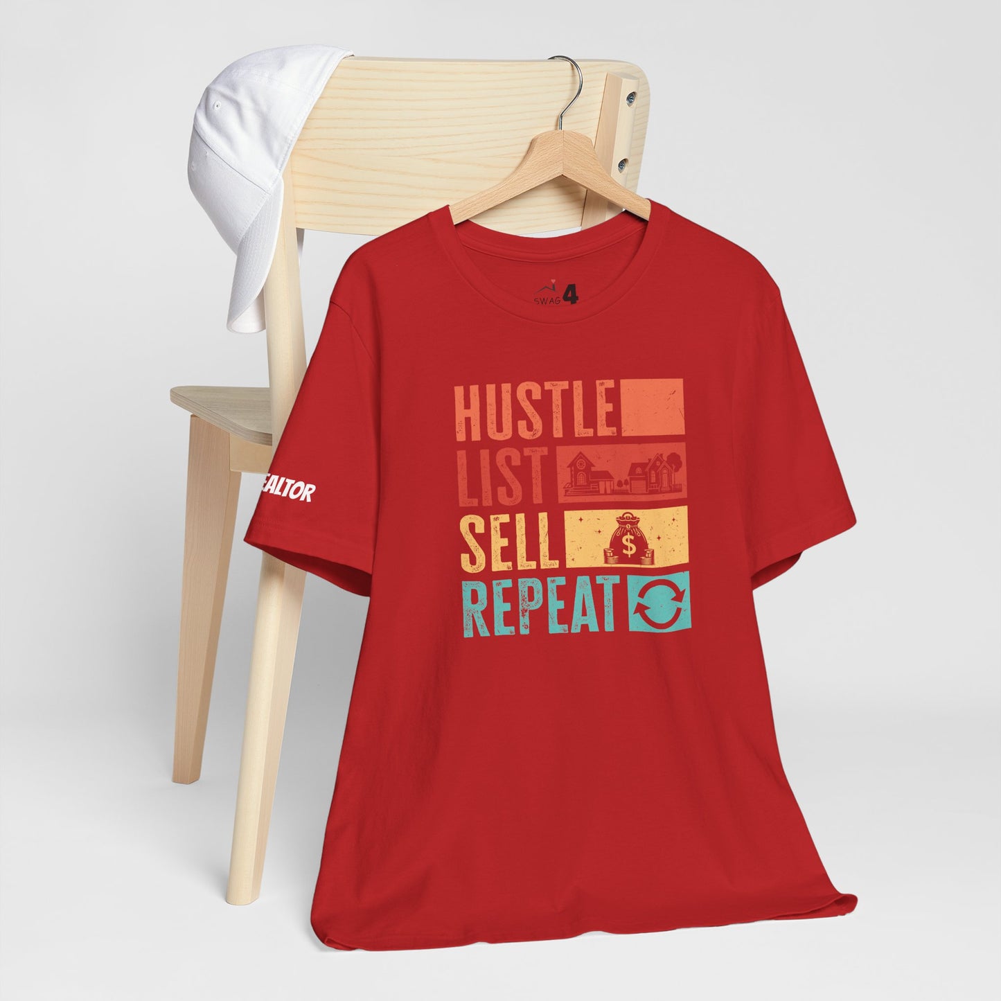 π‘ Hustle. List. Sell. Repeat. β The Official Realtor Mantra Tee! π‘