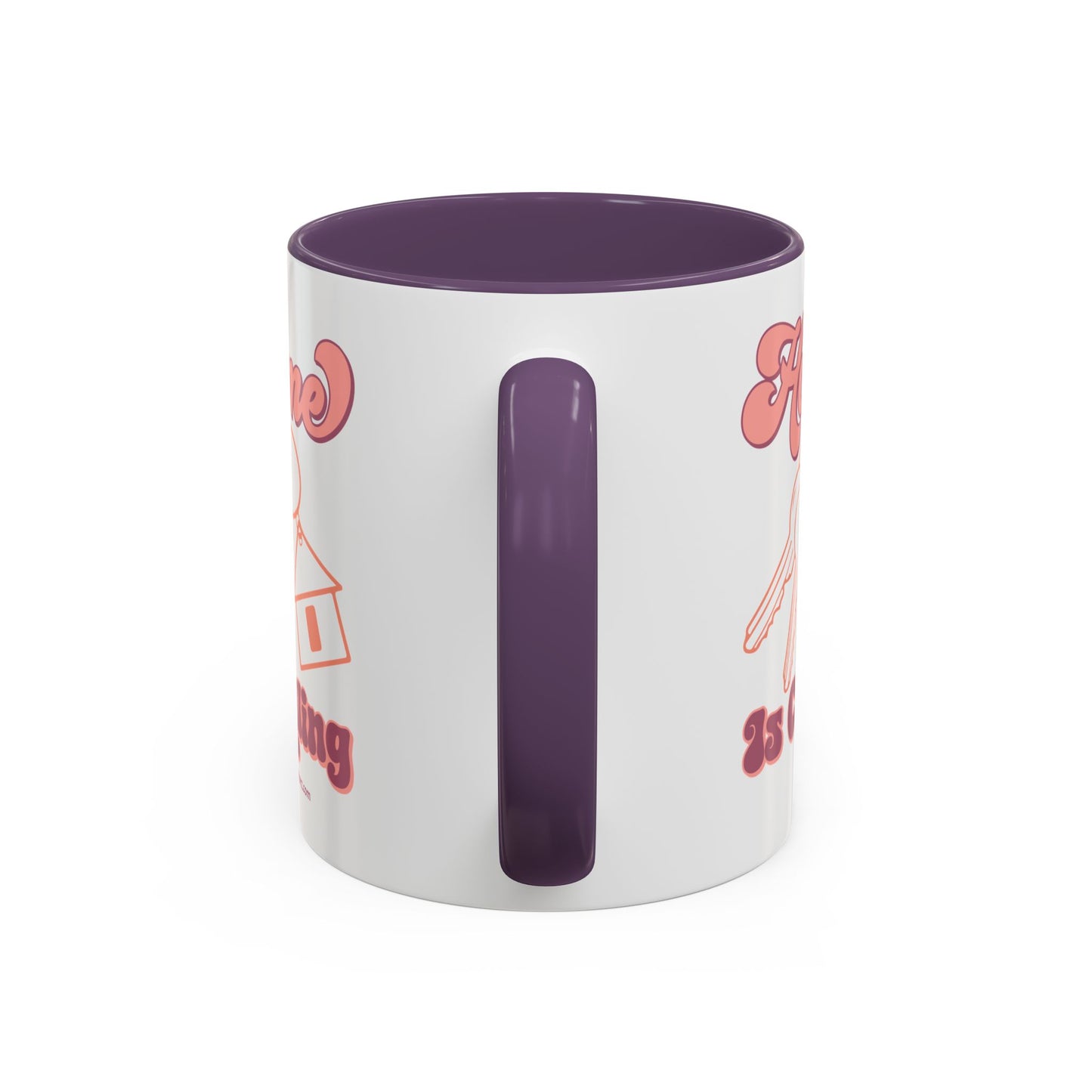 Home Is Calling Realtor Accent Coffee Mug (11, 15oz)