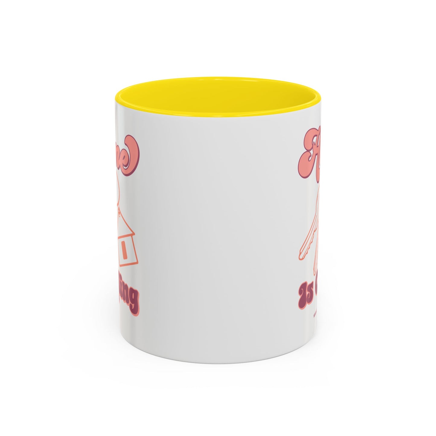 Home Is Calling Realtor Accent Coffee Mug (11, 15oz)