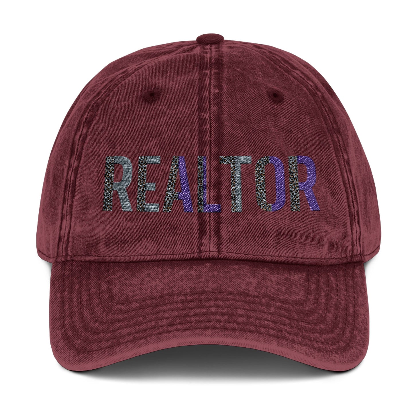 REALTOR Pride Hat – Rainbow Lettering Real Estate Cap