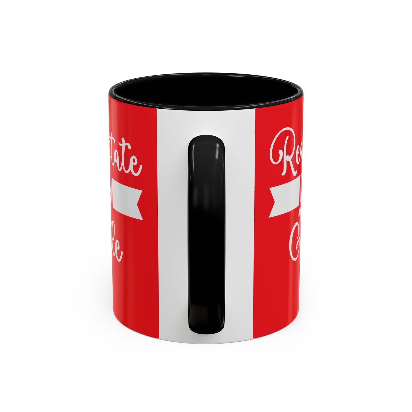 Real Estate Is My Side Hustle Realtor Accent Coffee Mug (11, 15oz)
