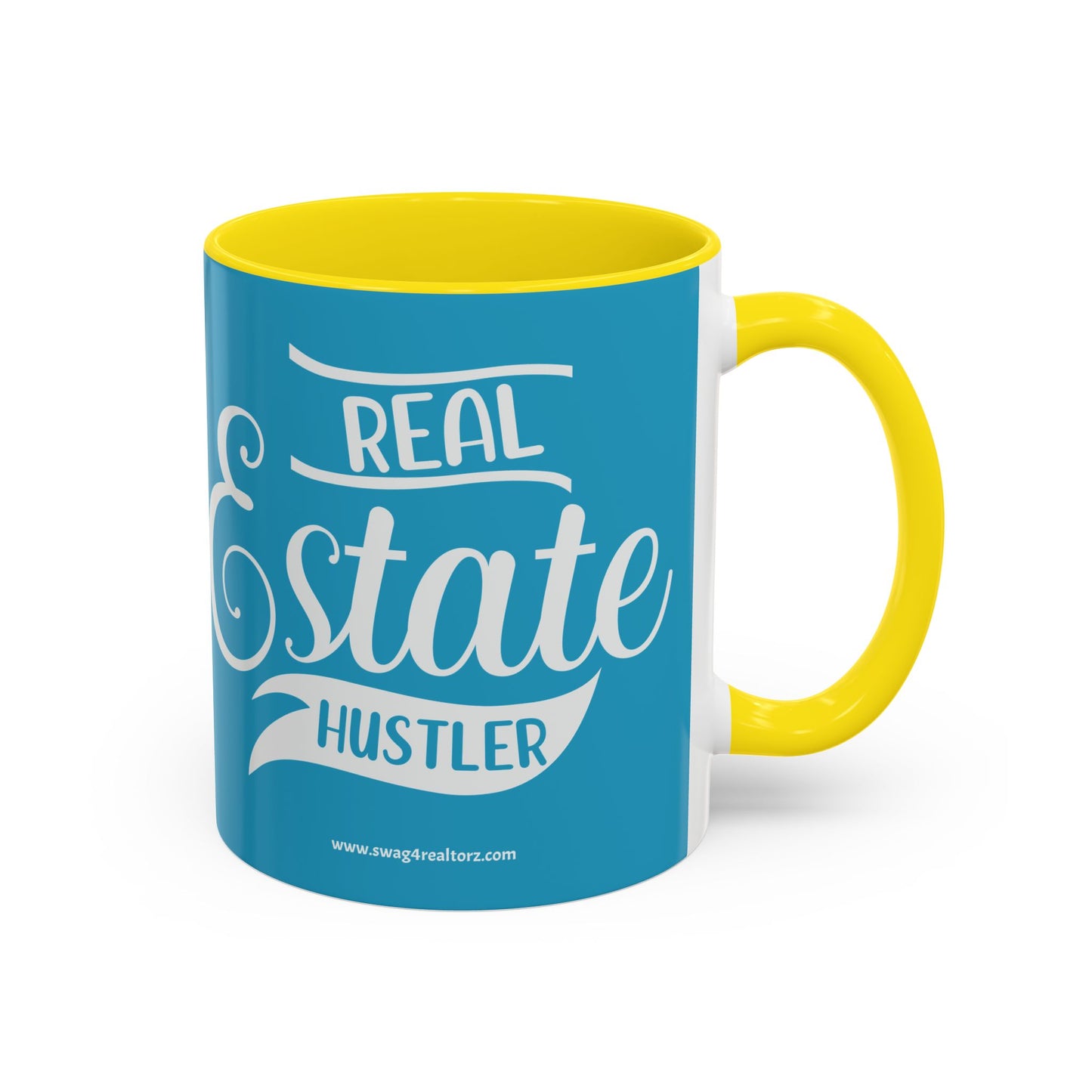 Real Estate Hustler Realtor Accent Coffee Mug (11, 15oz)
