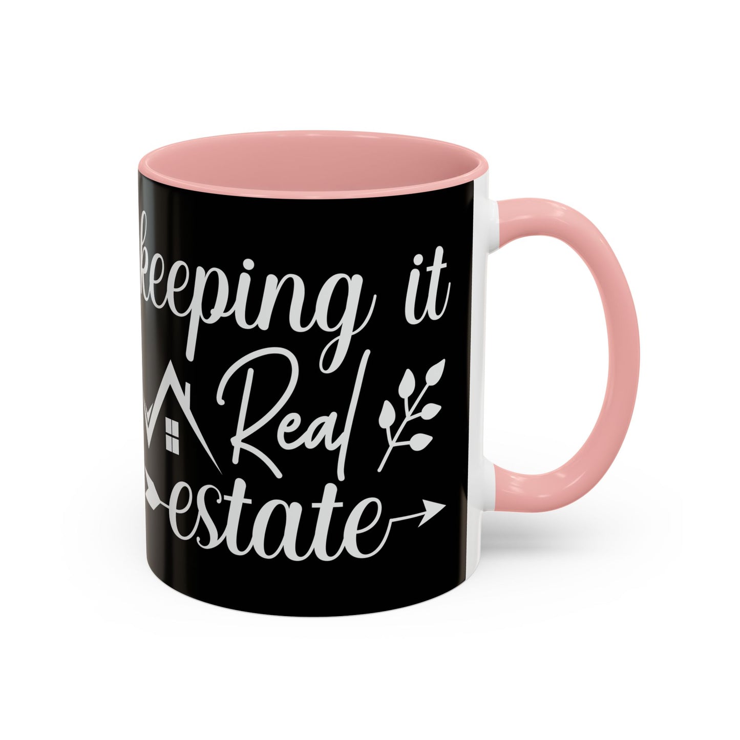 Keeping It Real Estate Realtor Accent Coffee Mug (11, 15oz)