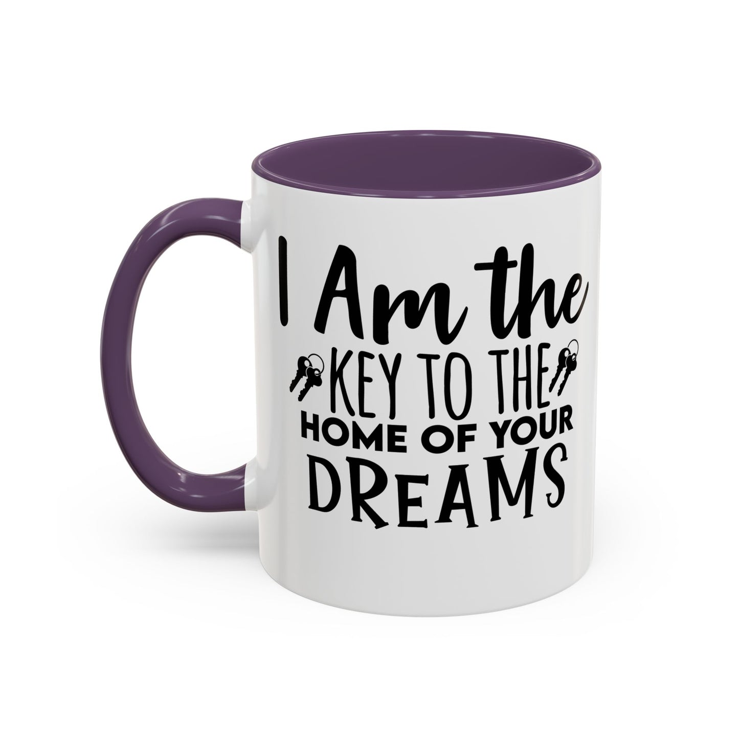 I Am The Key Realtor Accent Coffee Mug (11, 15oz)