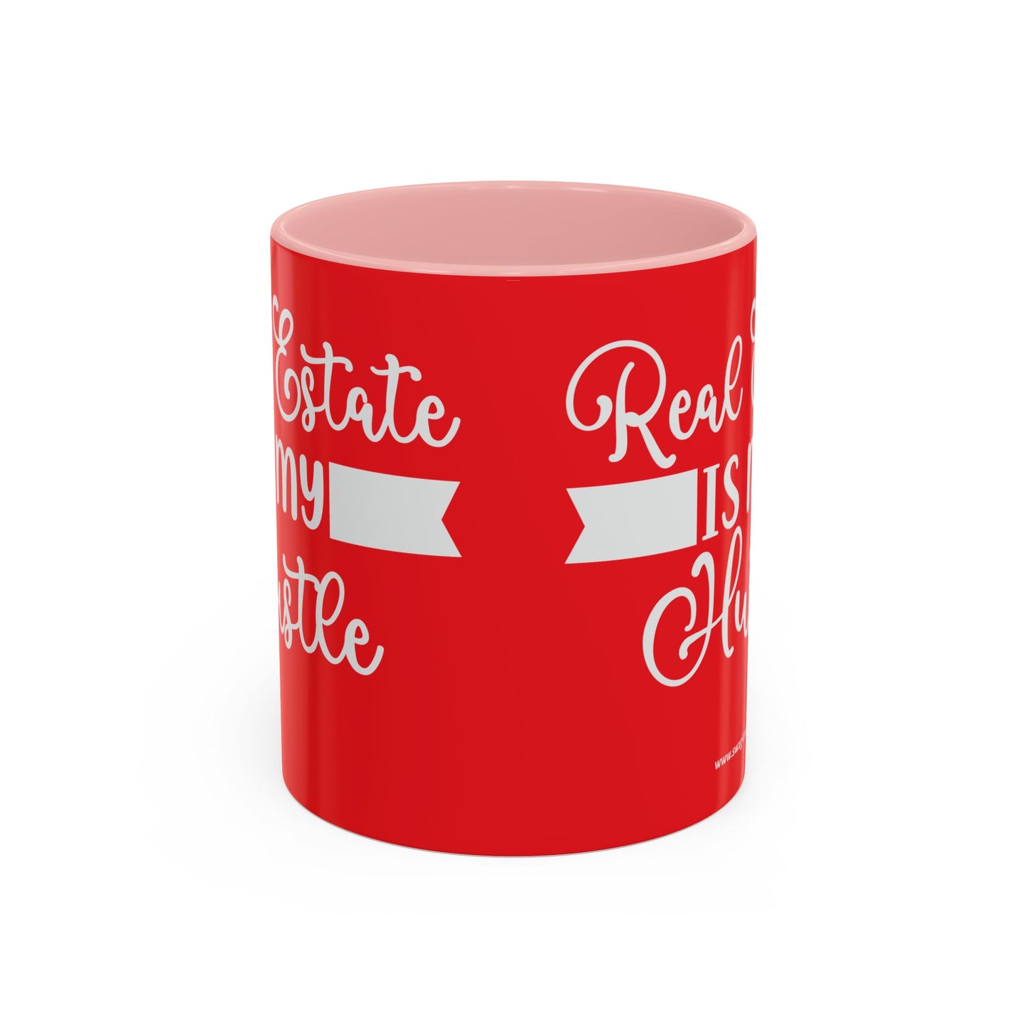Real Estate Is My Side Hustle Realtor Accent Coffee Mug (11, 15oz)
