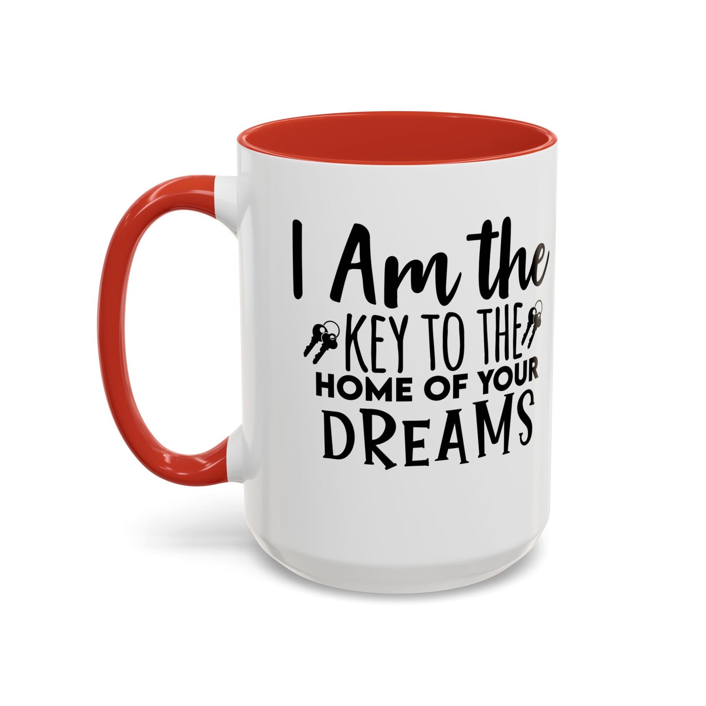 I Am The Key Realtor Accent Coffee Mug (11, 15oz)