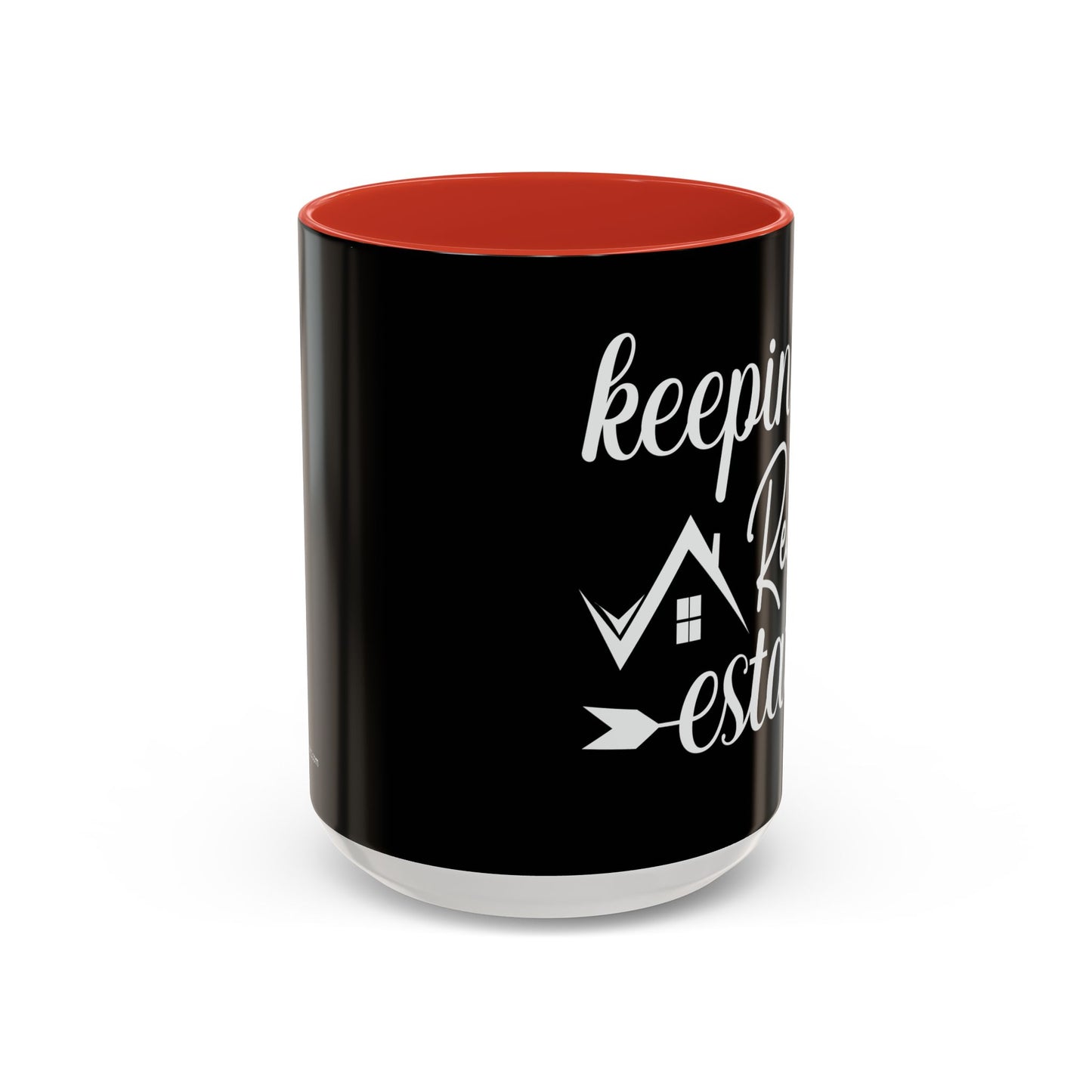 Keeping It Real Estate Realtor Accent Coffee Mug (11, 15oz)