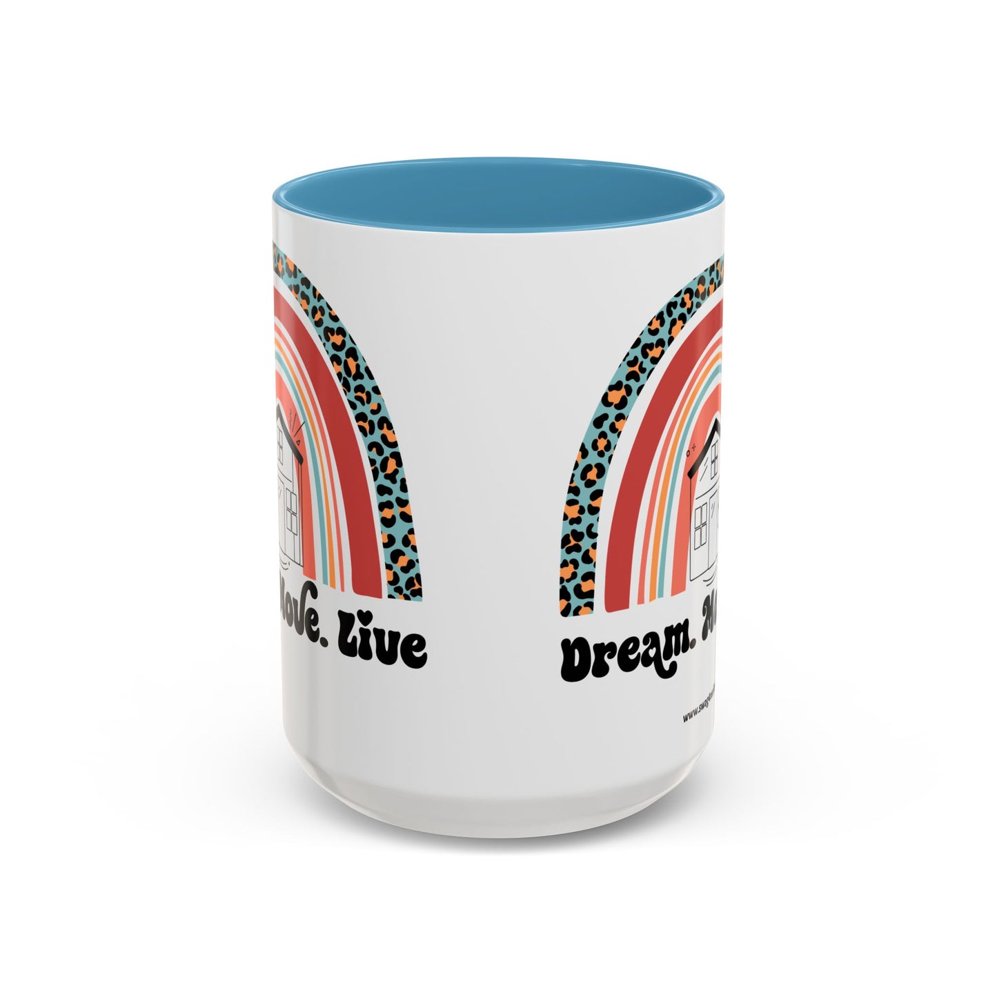 Dream Move Live Realtor Accent Coffee Mug (11, 15oz)