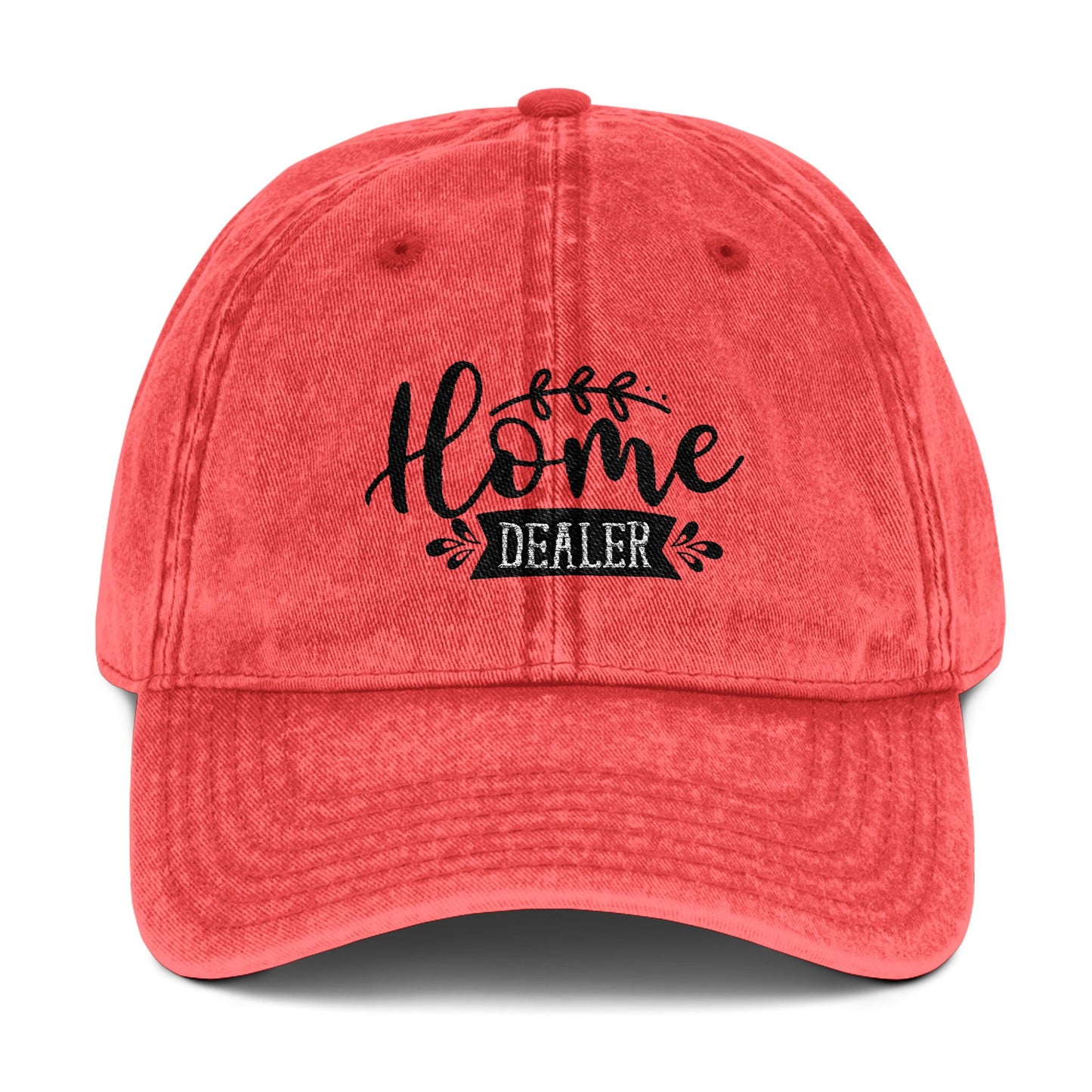 Home Dealer Hat – Real Estate Agent Script Font Cap
