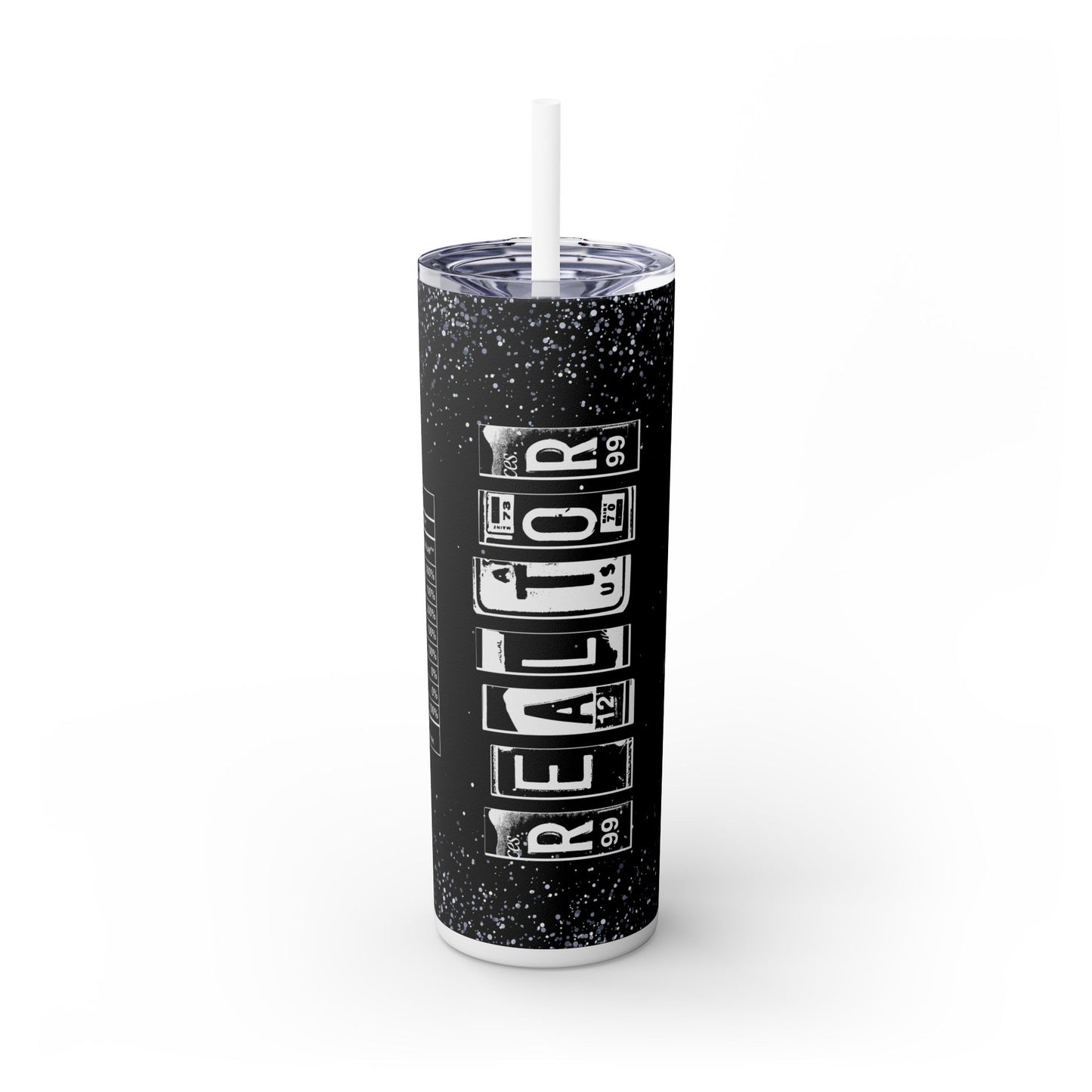 Realtor Nutrition Facts Tumbler – 20 oz Stainless Steel Mug with Bold Quote