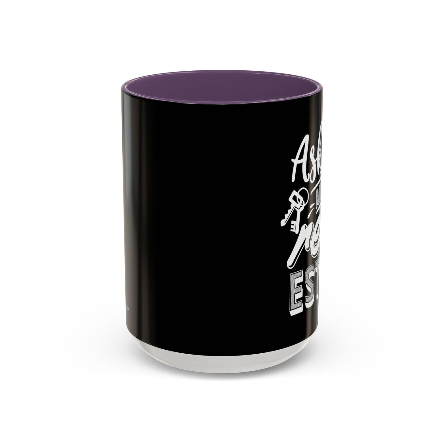 Ask Me About Real Estate Realtor Accent Coffee Mug (11, 15oz)
