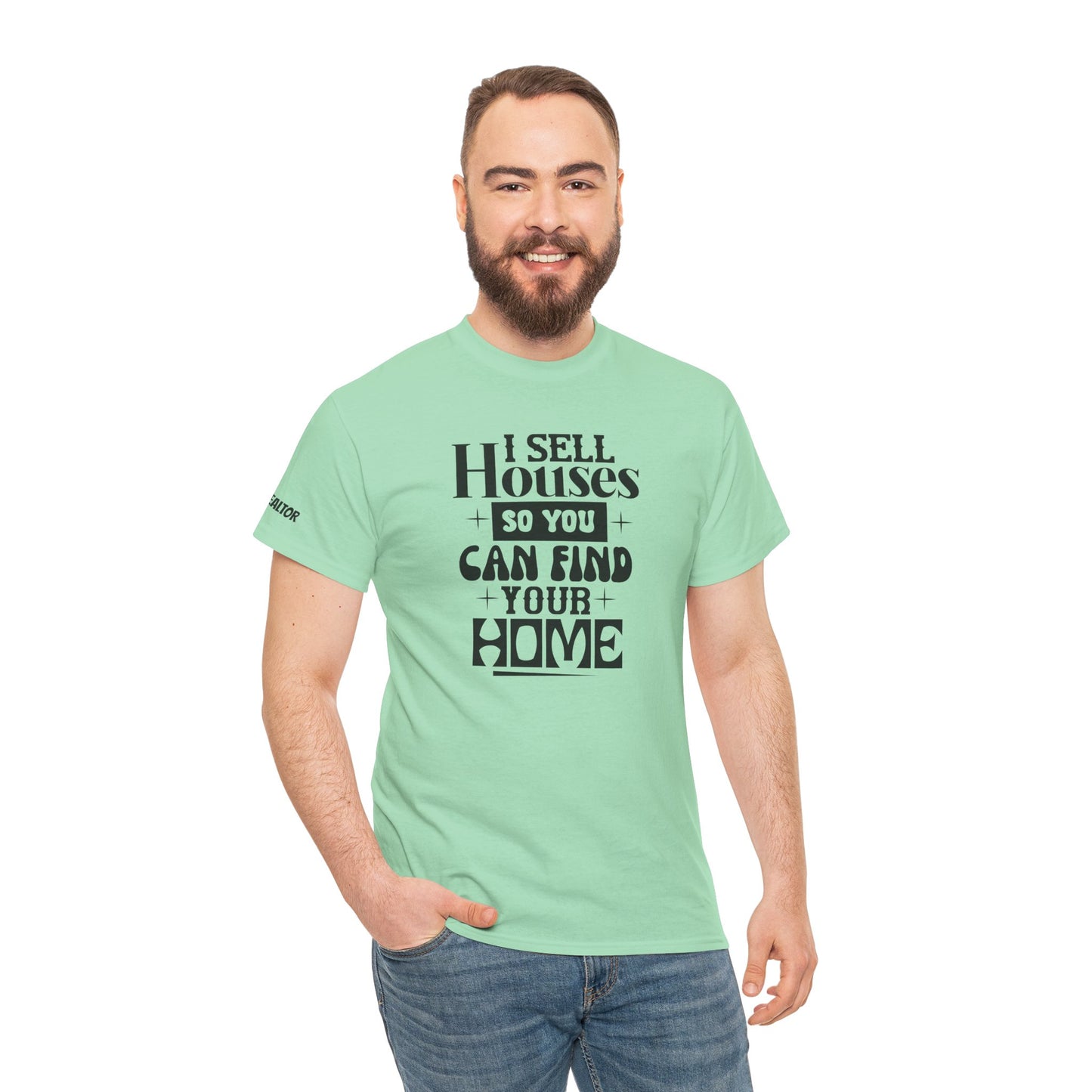 I Sell Houses Unisex Heavy Cotton Tee - Perfect Gift for Real Estate Agents!