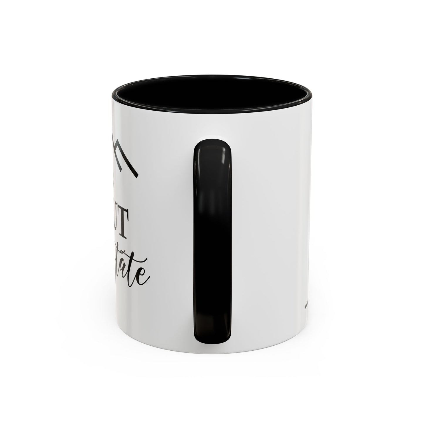 Ask Me About Real Estate Realtor Accent Coffee Mug (11, 15oz)
