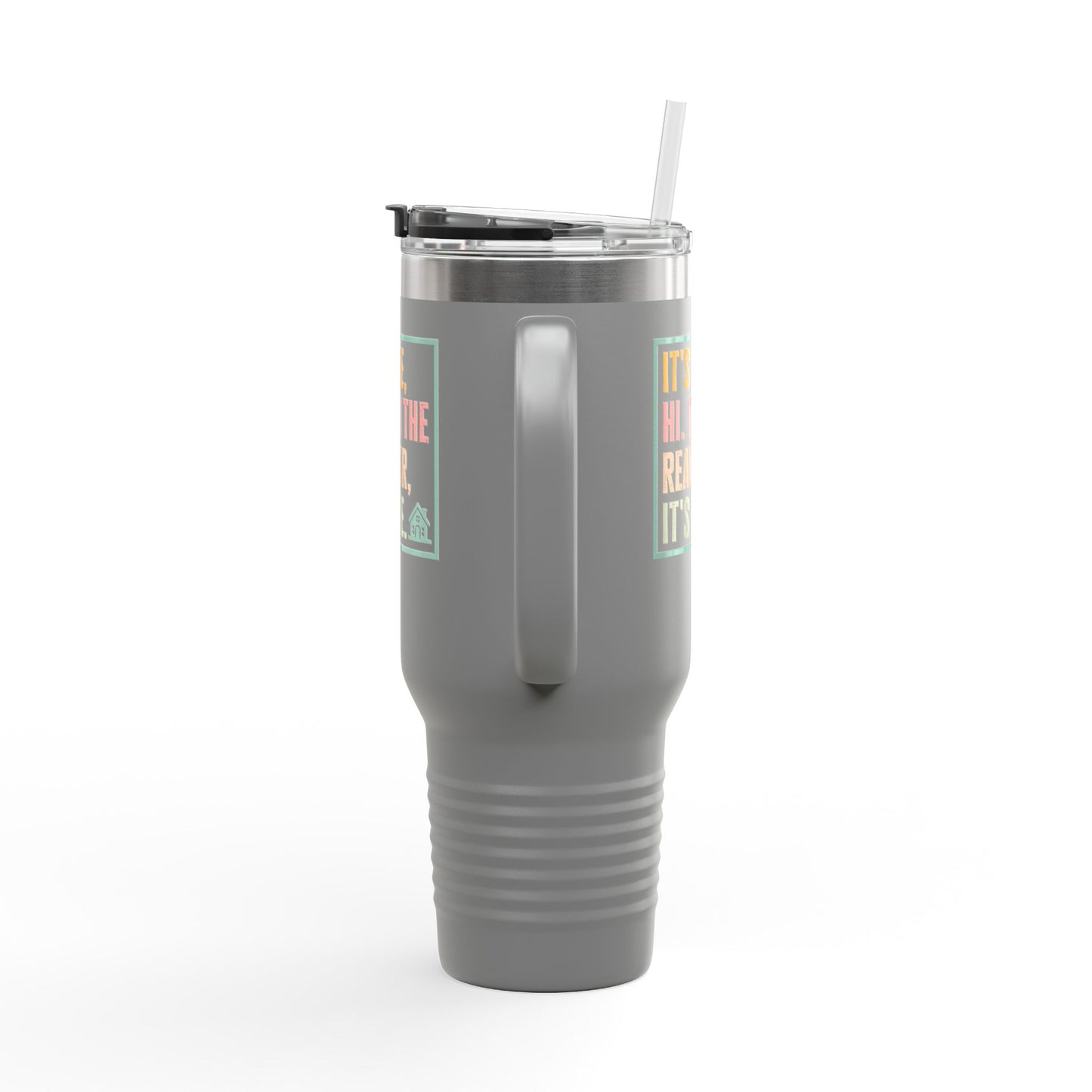 It’s Me. I’m the Realtor. Tumbler – 40 oz Stainless Steel Mug with Funny Pastel Text