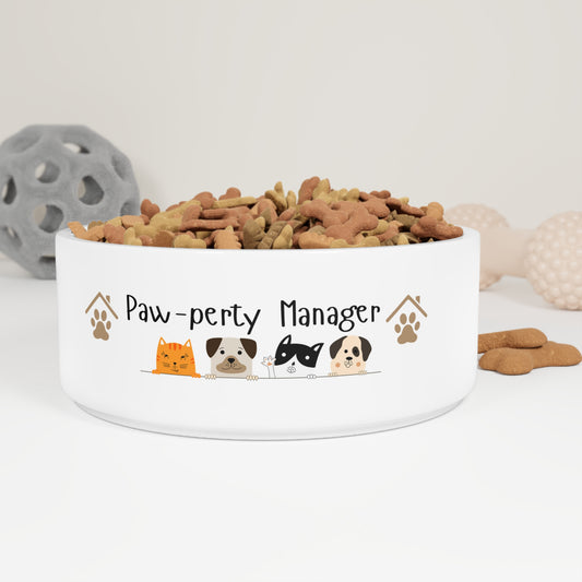 Paw-perty Manager Pet Bowl – For the Boss of the Barkyard