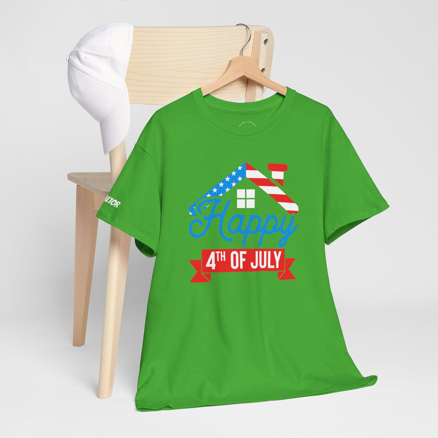 Happy 4th of July Realtor Tee – Stars, Stripes & Sold Signs