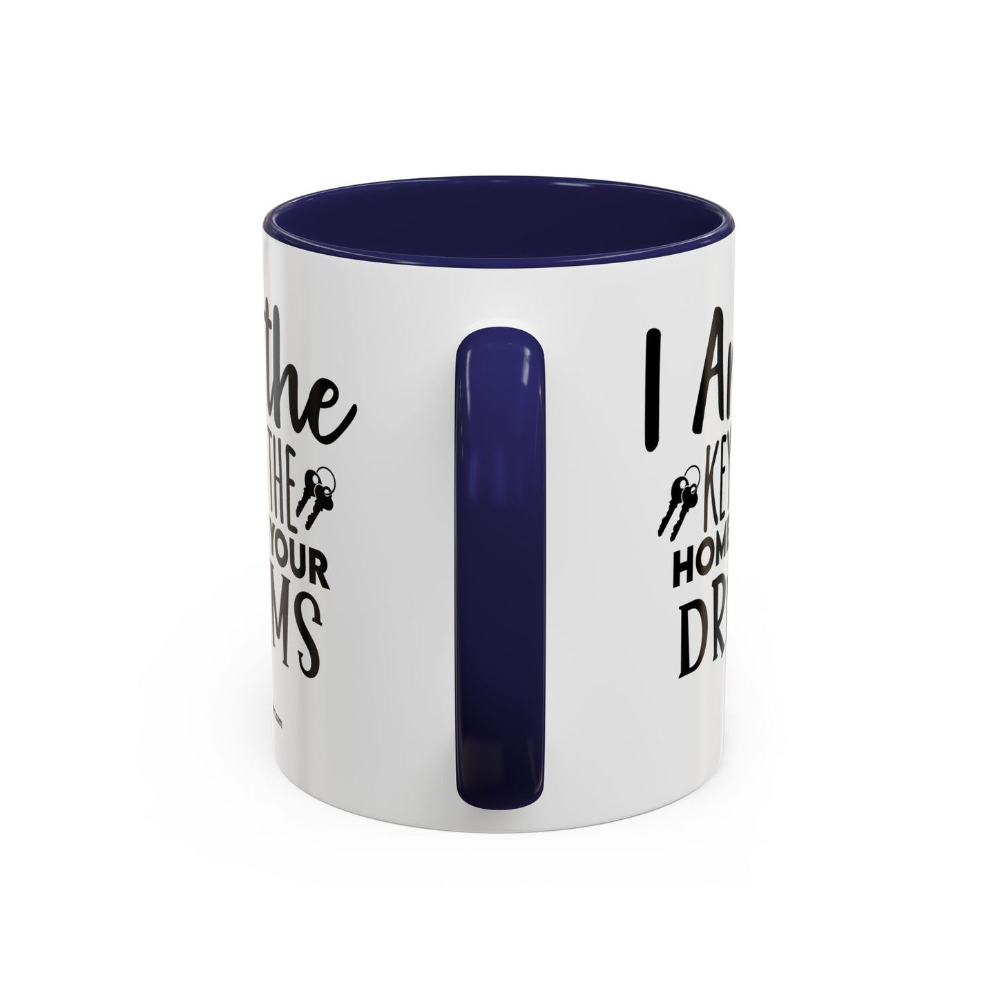 I Am The Key Realtor Accent Coffee Mug (11, 15oz)