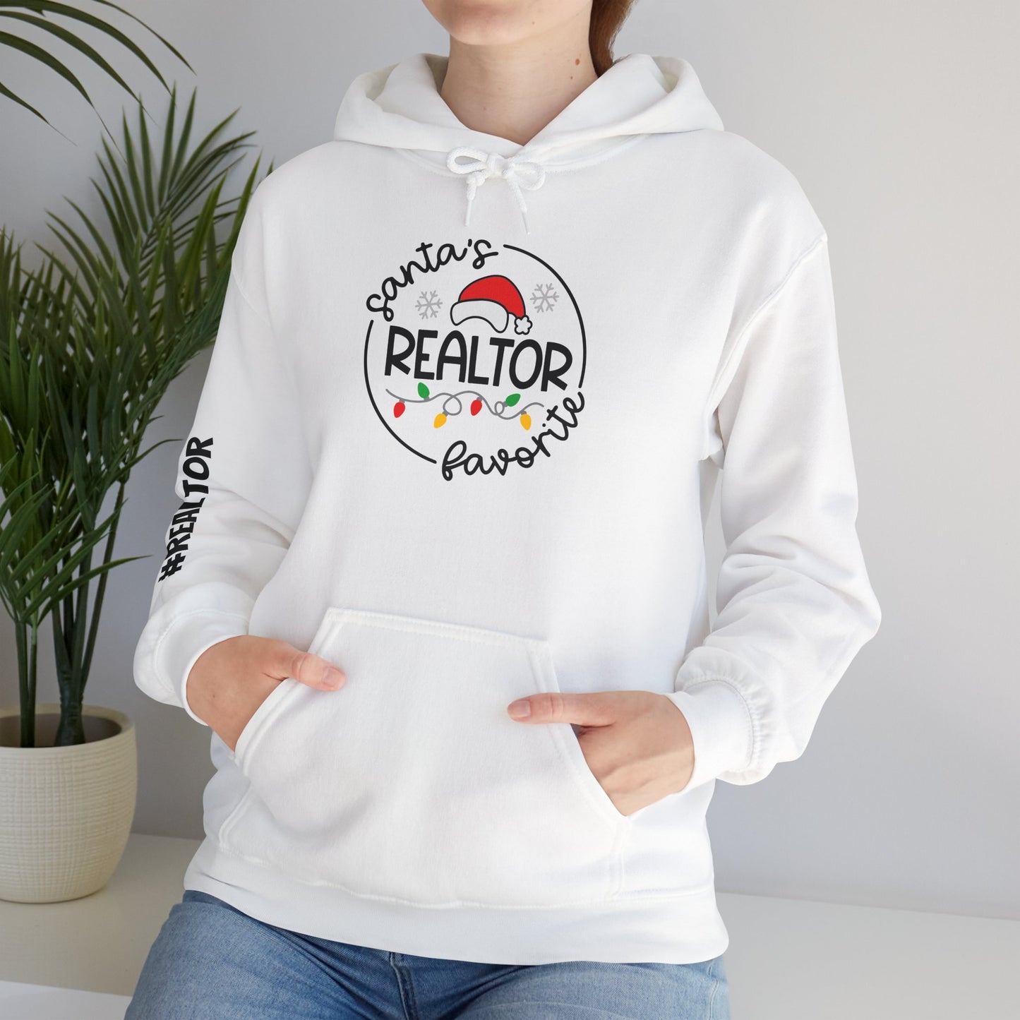🎅 Santa’s Favorite Realtor Hoodie – Sleigh Listings in Style