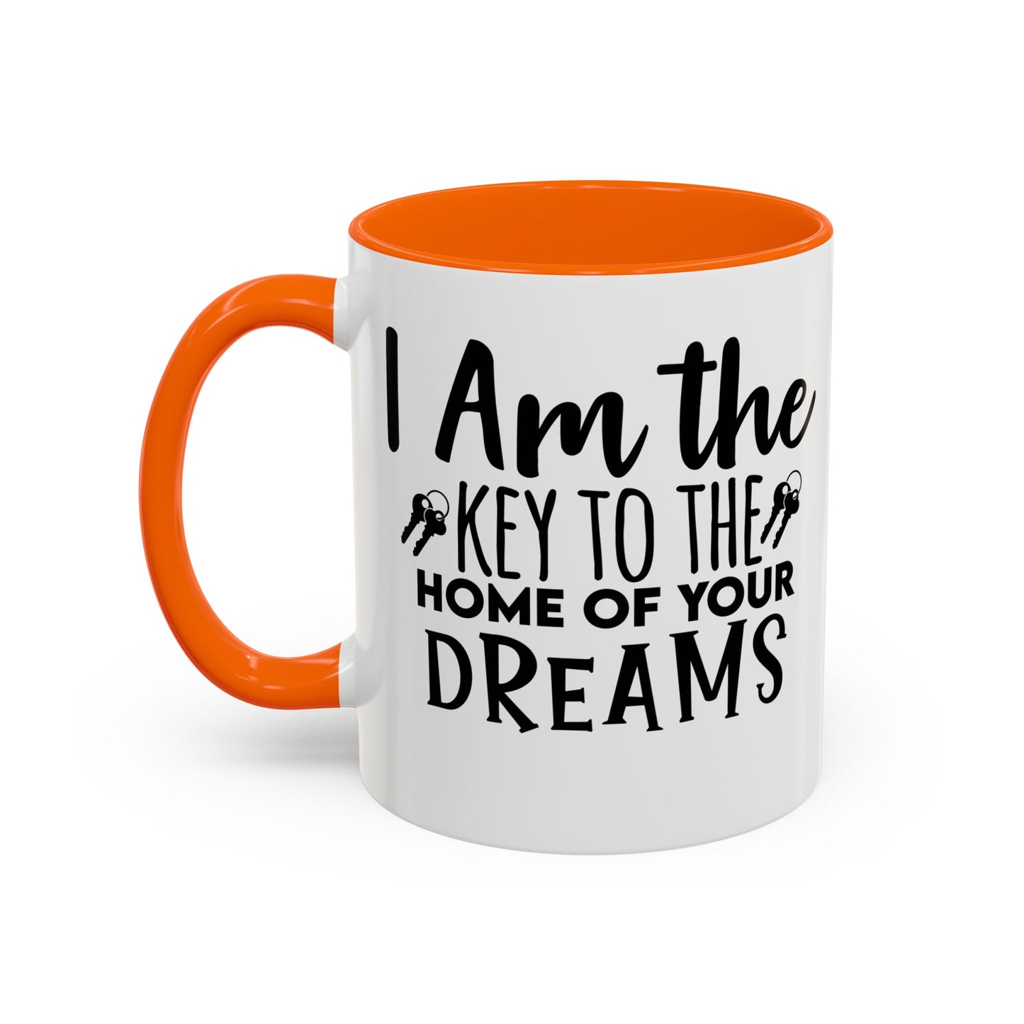 I Am The Key Realtor Accent Coffee Mug (11, 15oz)