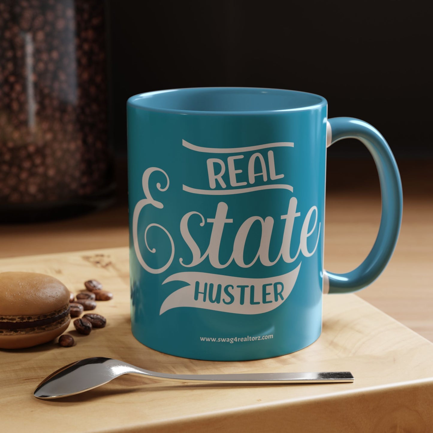 Real Estate Hustler Realtor Accent Coffee Mug (11, 15oz)