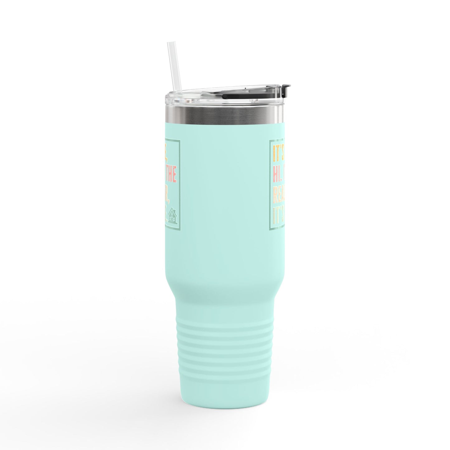 It’s Me. I’m the Realtor. Tumbler – 40 oz Stainless Steel Mug with Funny Pastel Text