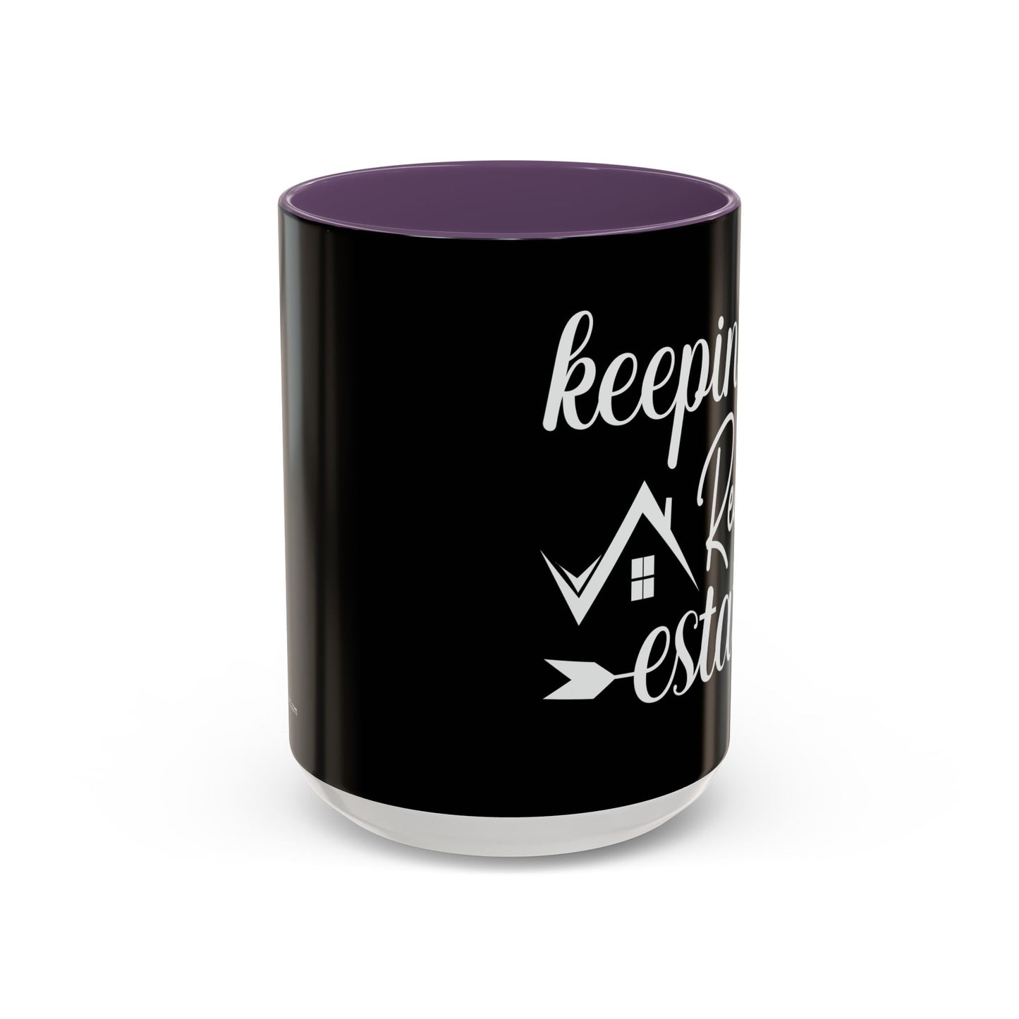 Keeping It Real Estate Realtor Accent Coffee Mug (11, 15oz)