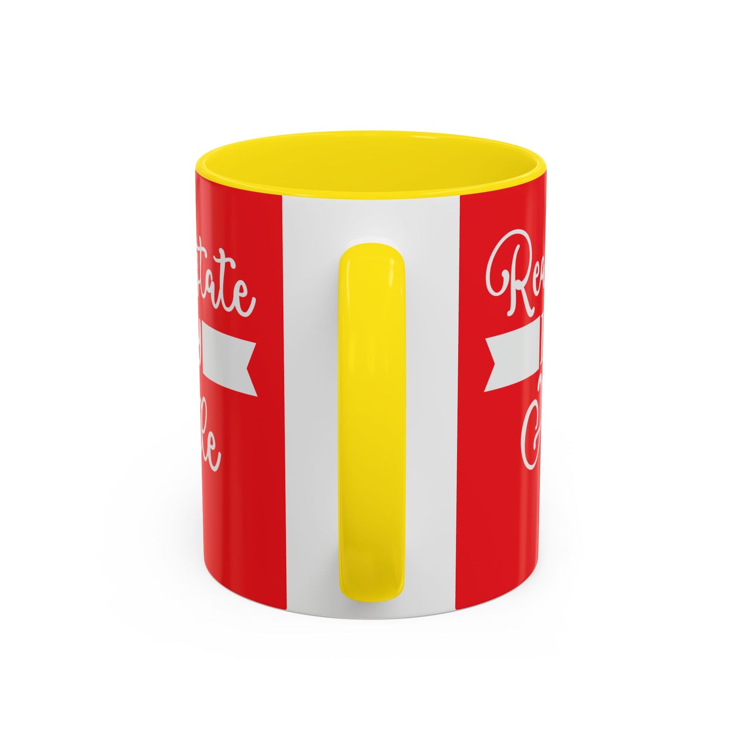 Real Estate Is My Side Hustle Realtor Accent Coffee Mug (11, 15oz)