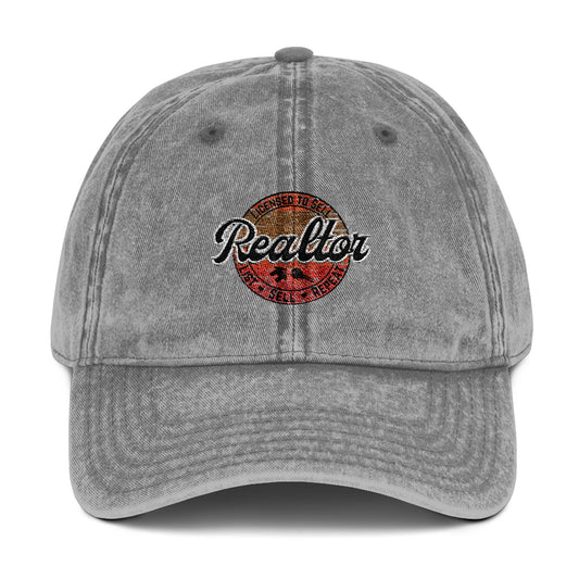 Licensed to Sell Realtor Hat – List, Sell, Repeat in Style