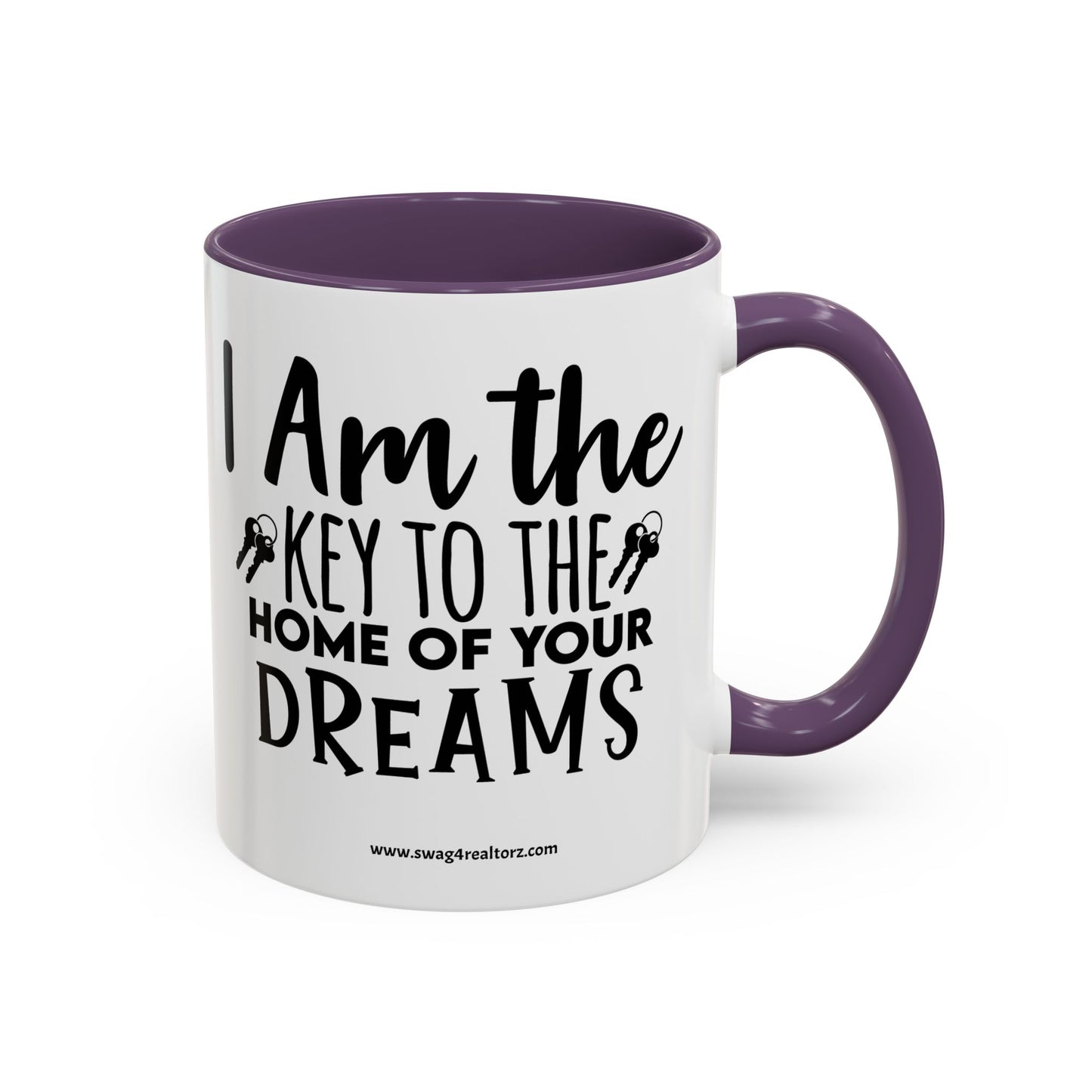 I Am The Key Realtor Accent Coffee Mug (11, 15oz)