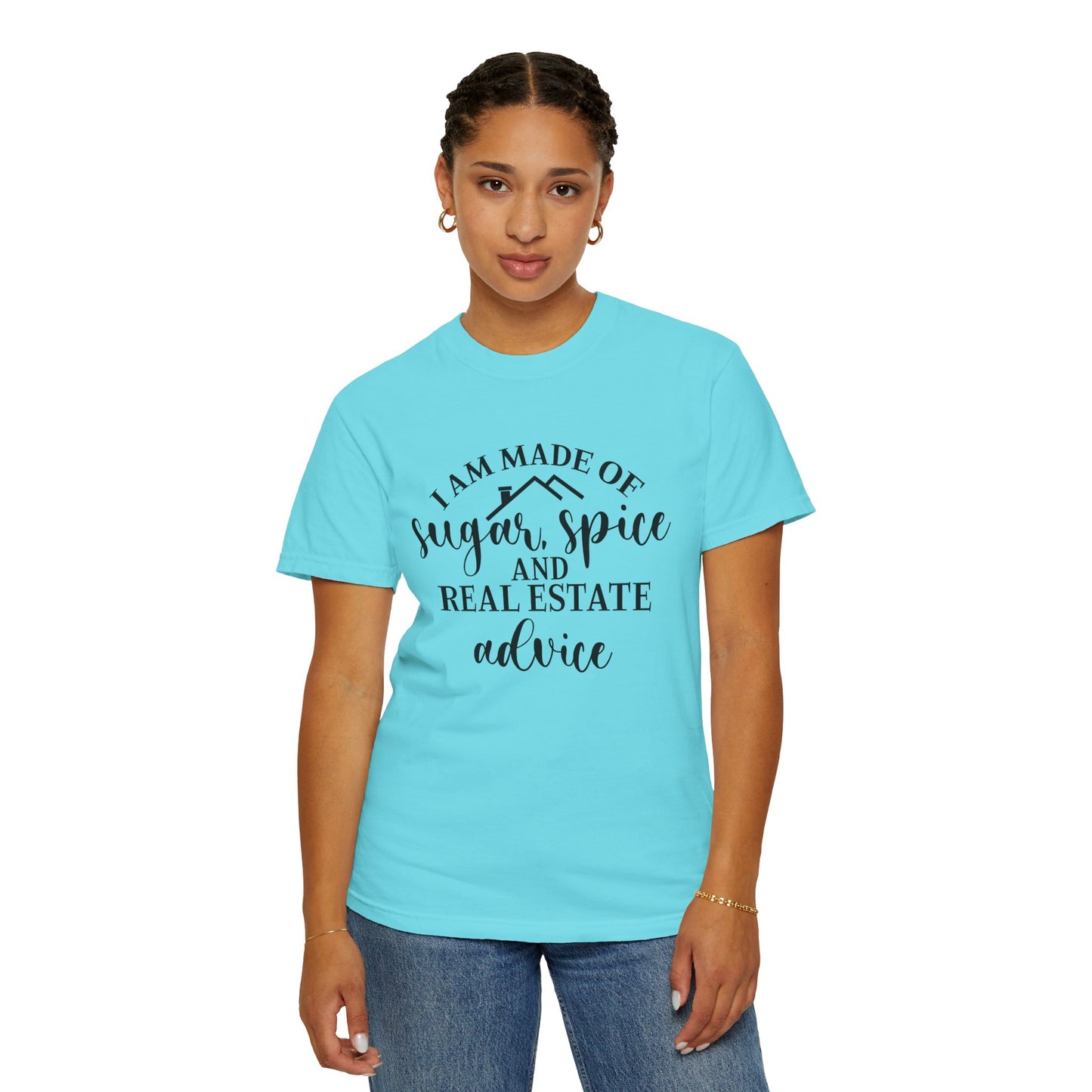 Made of Sugar, Spice, and Real Estate Advice Funny Real Estate T-Shirt