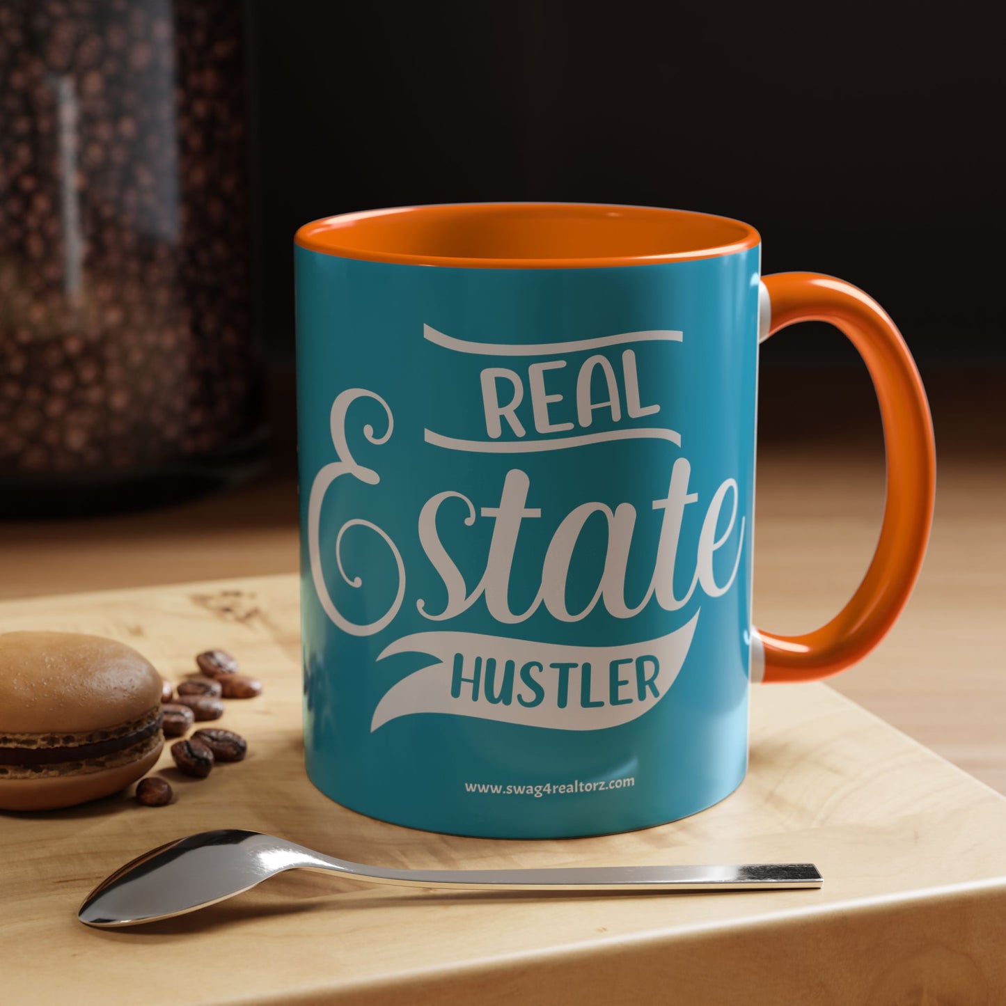 Real Estate Hustler Realtor Accent Coffee Mug (11, 15oz)