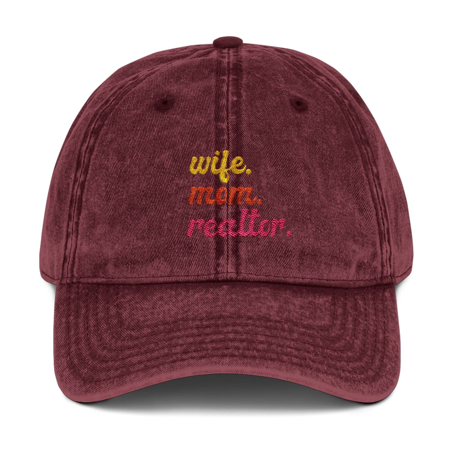 Embroidered Wife. Mom. Realtor. Hat
