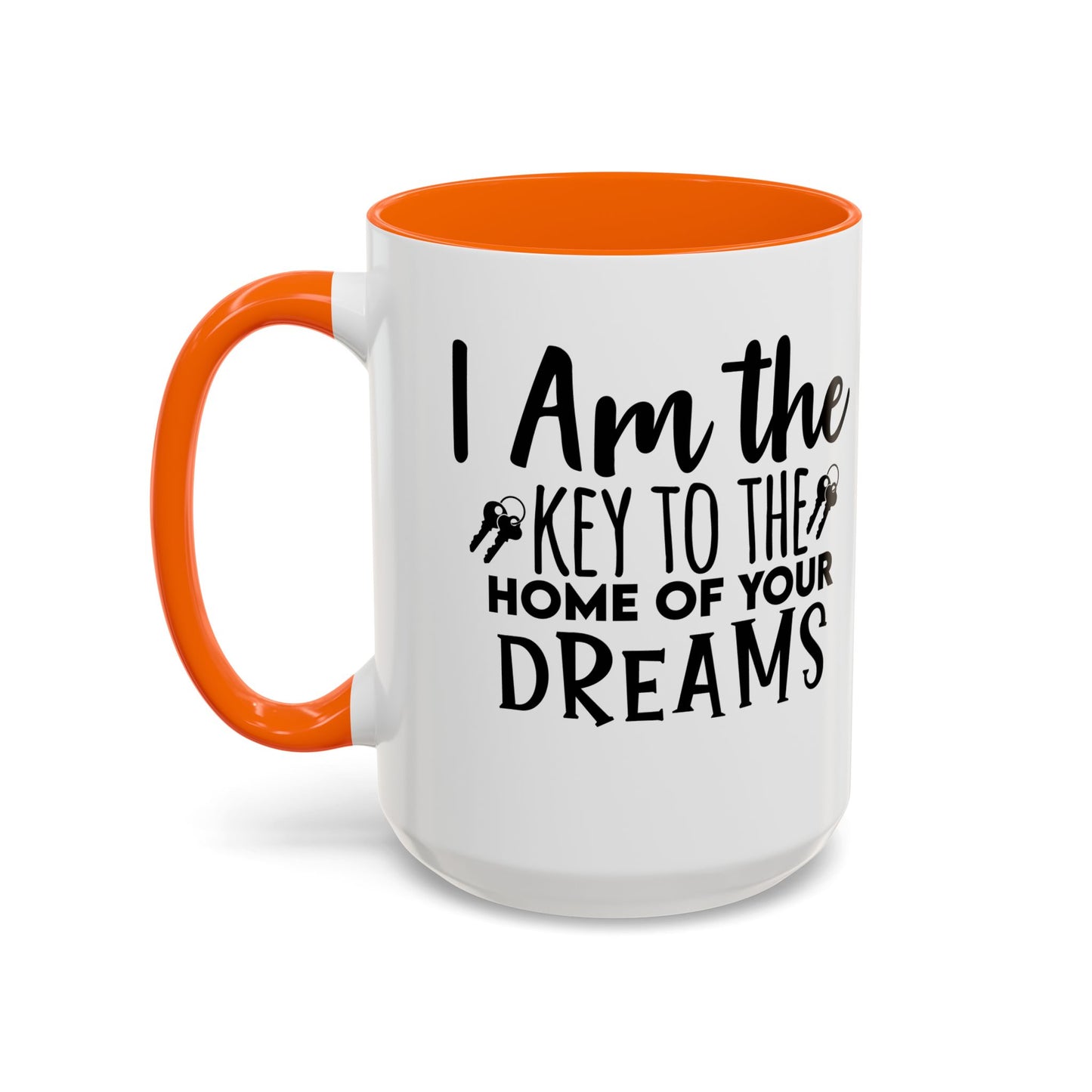 I Am The Key Realtor Accent Coffee Mug (11, 15oz)