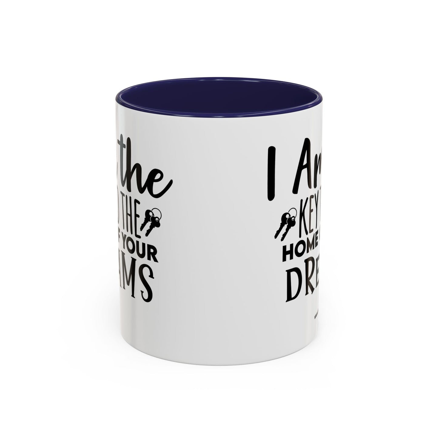 I Am The Key Realtor Accent Coffee Mug (11, 15oz)