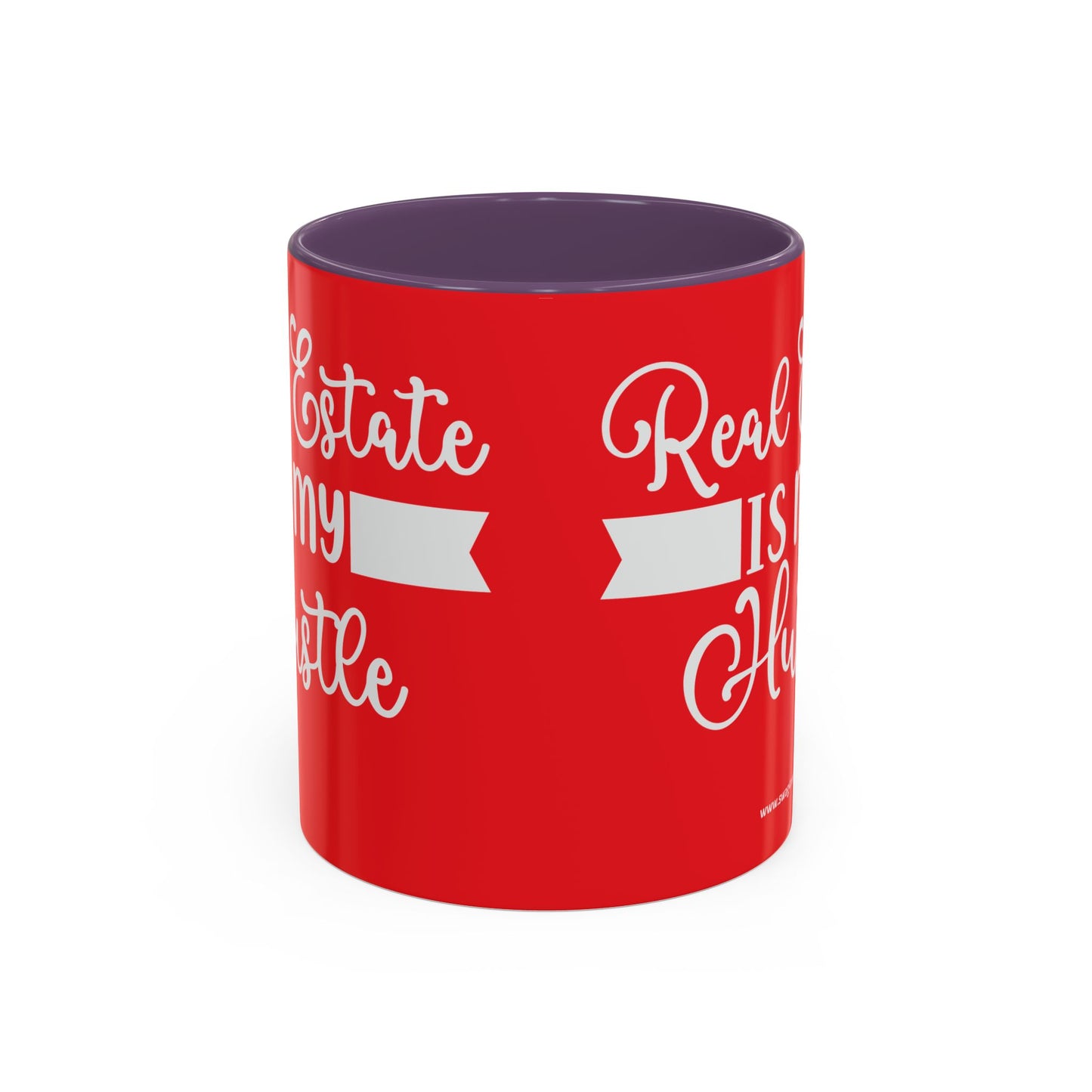 Real Estate Is My Side Hustle Realtor Accent Coffee Mug (11, 15oz)