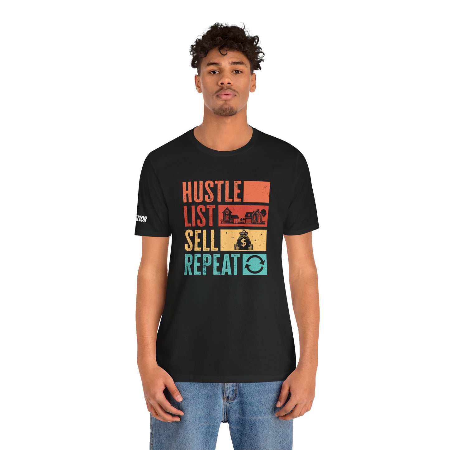 π‘ Hustle. List. Sell. Repeat. β The Official Realtor Mantra Tee! π‘