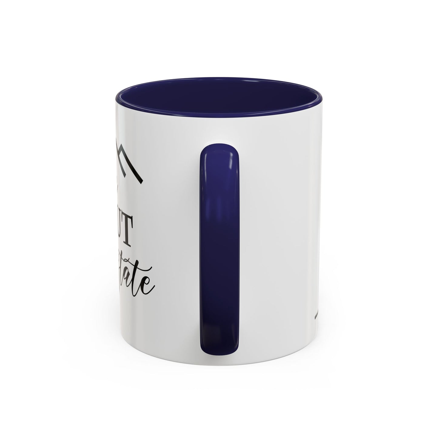 Ask Me About Real Estate Realtor Accent Coffee Mug (11, 15oz)